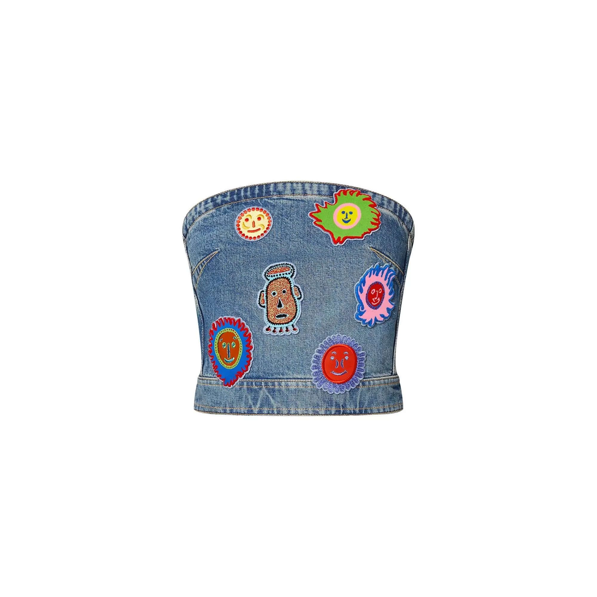 Best Louis Vuitton Lv X Yk Faces Patches Bustier