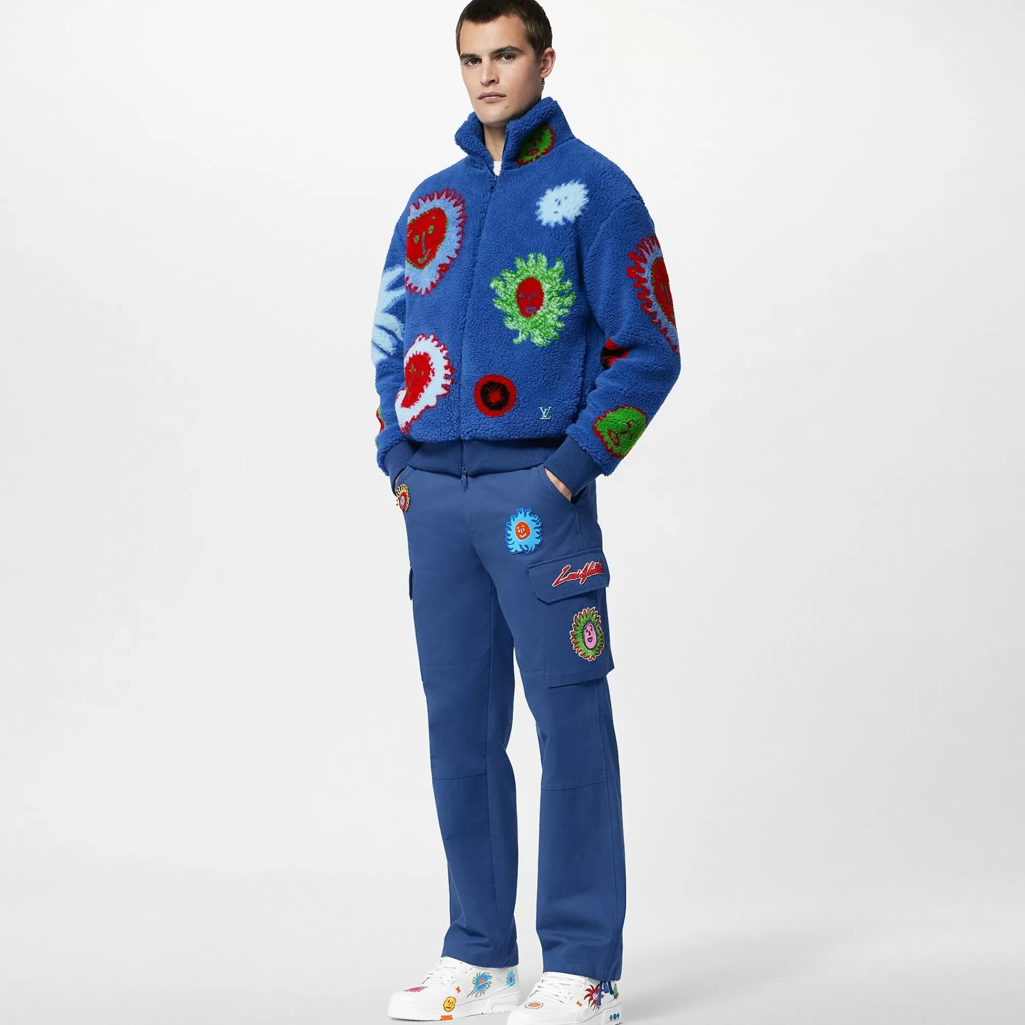 Best Sale Louis Vuitton Lv X Yk Faces Zipped Fleece Blouson
