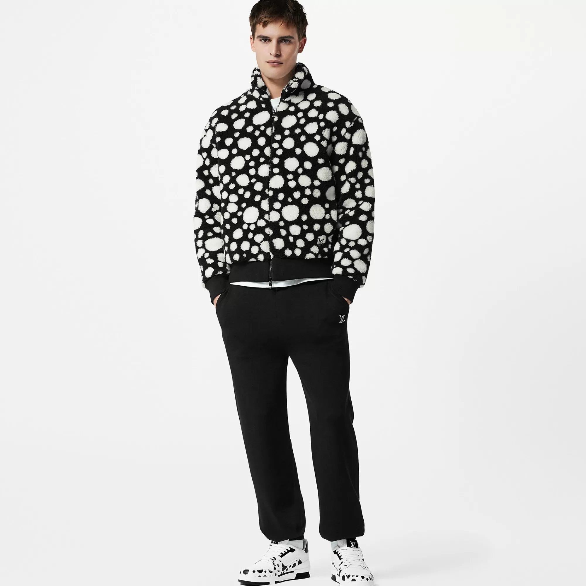 Sale Louis Vuitton Lv X Yk Infinity Dots Fleece Blouson