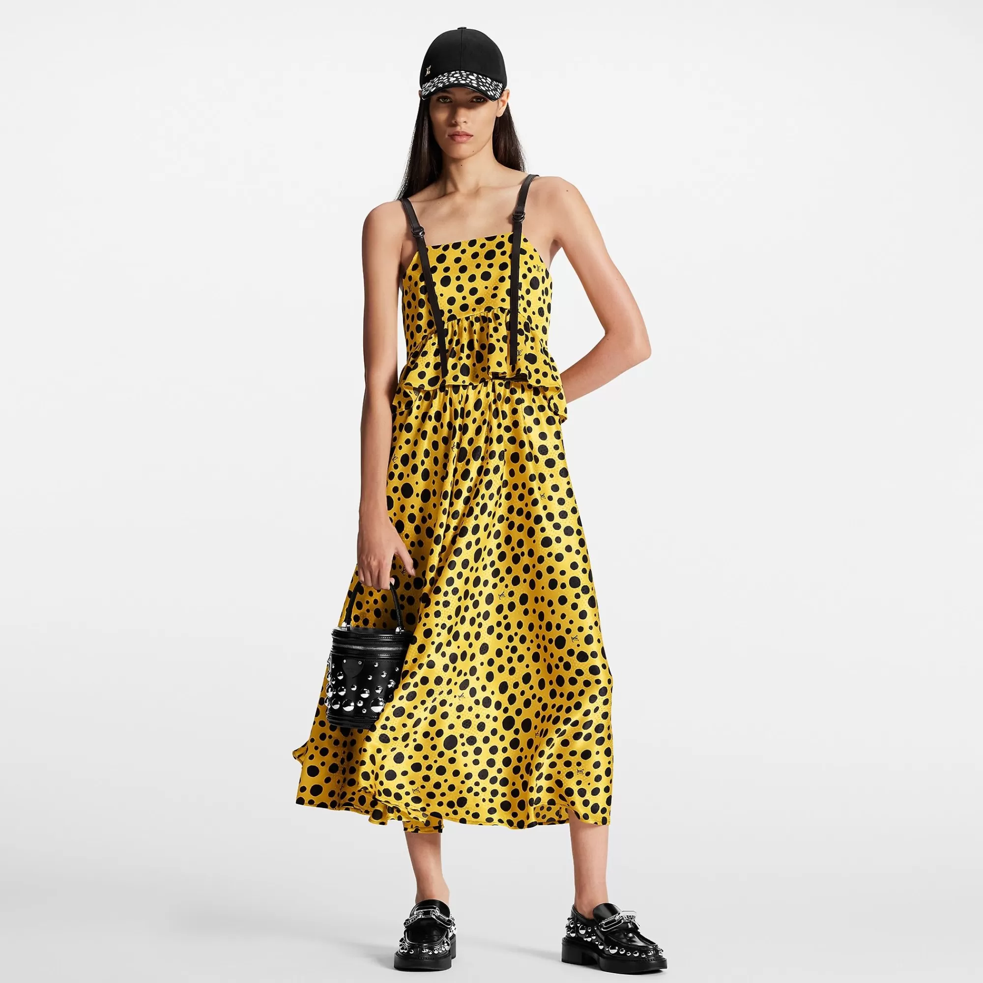 Outlet Louis Vuitton Lv X Yk Infinity Dots Midi Skirt