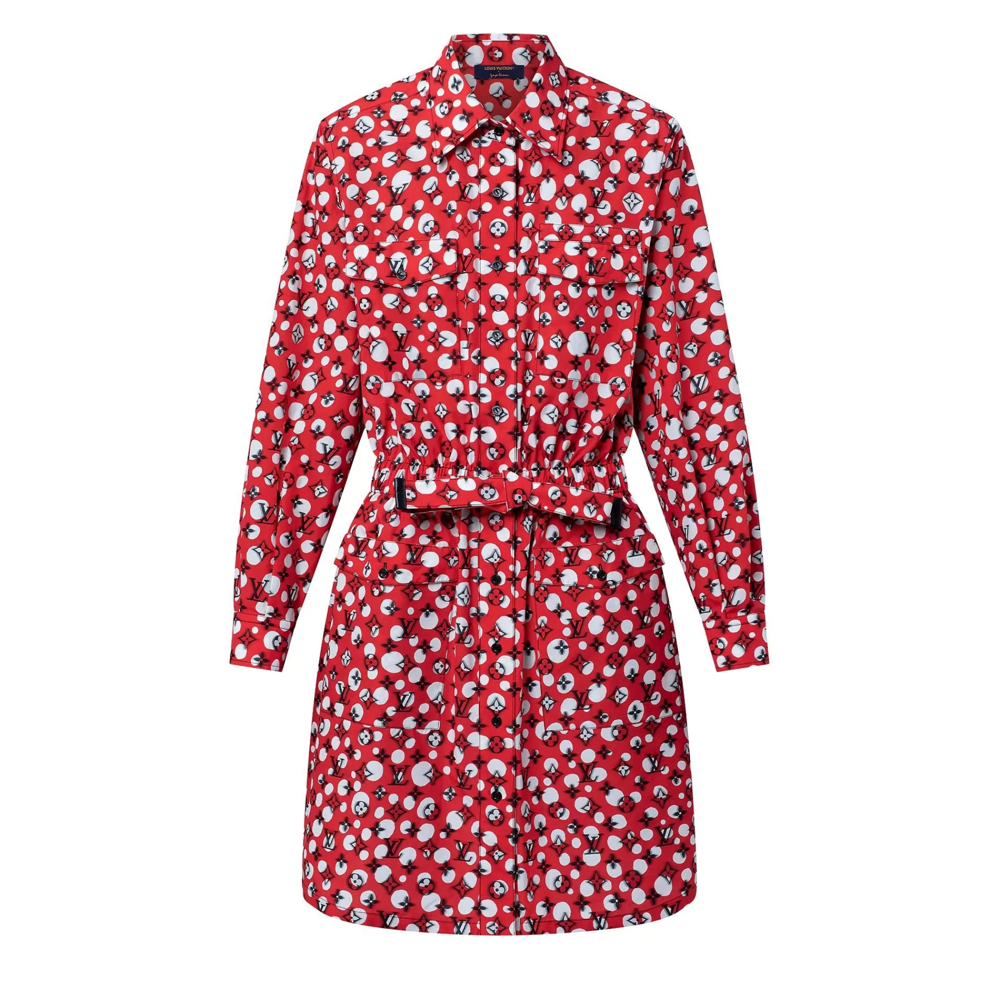 Fashion Louis Vuitton Lv X Yk Infinity Dots Monogram Shirt Dress