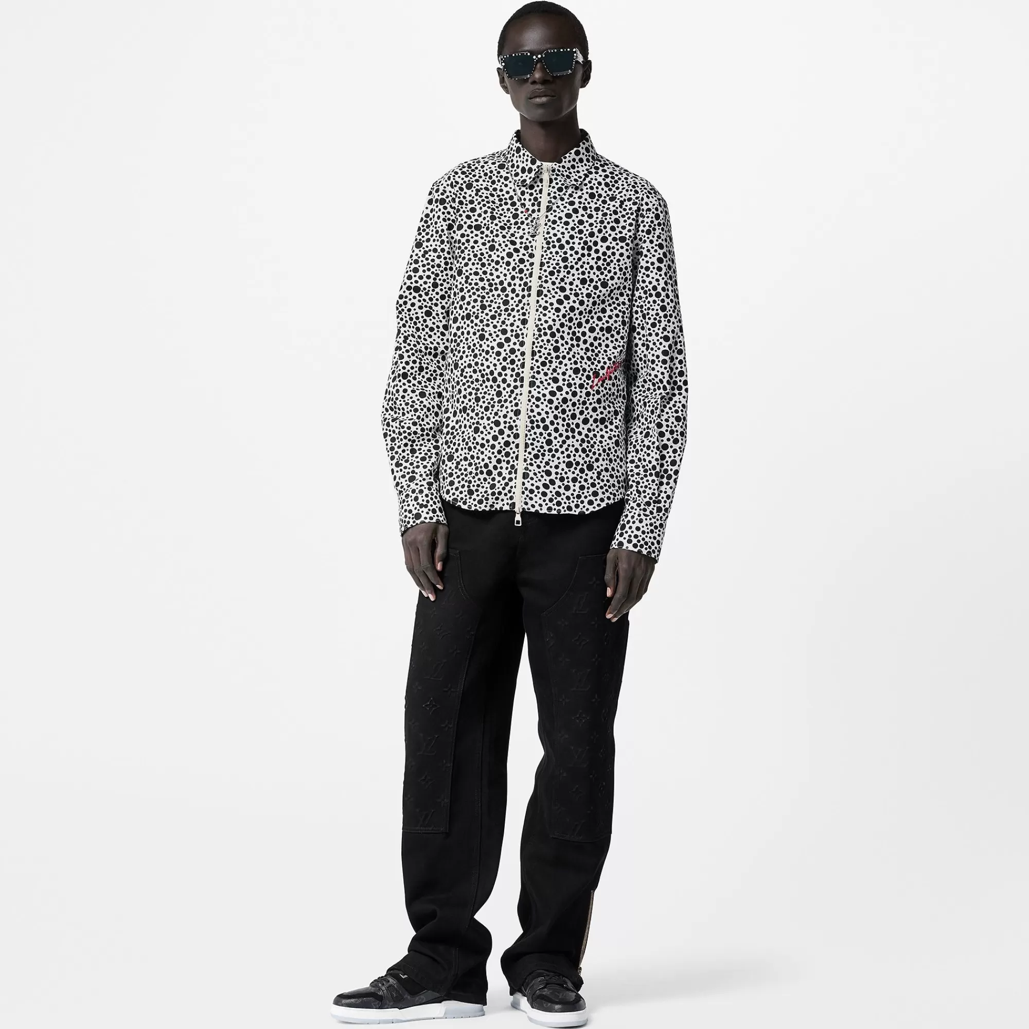 Flash Sale Louis Vuitton Lv X Yk Infinity Dots Printed Zipped Shirt