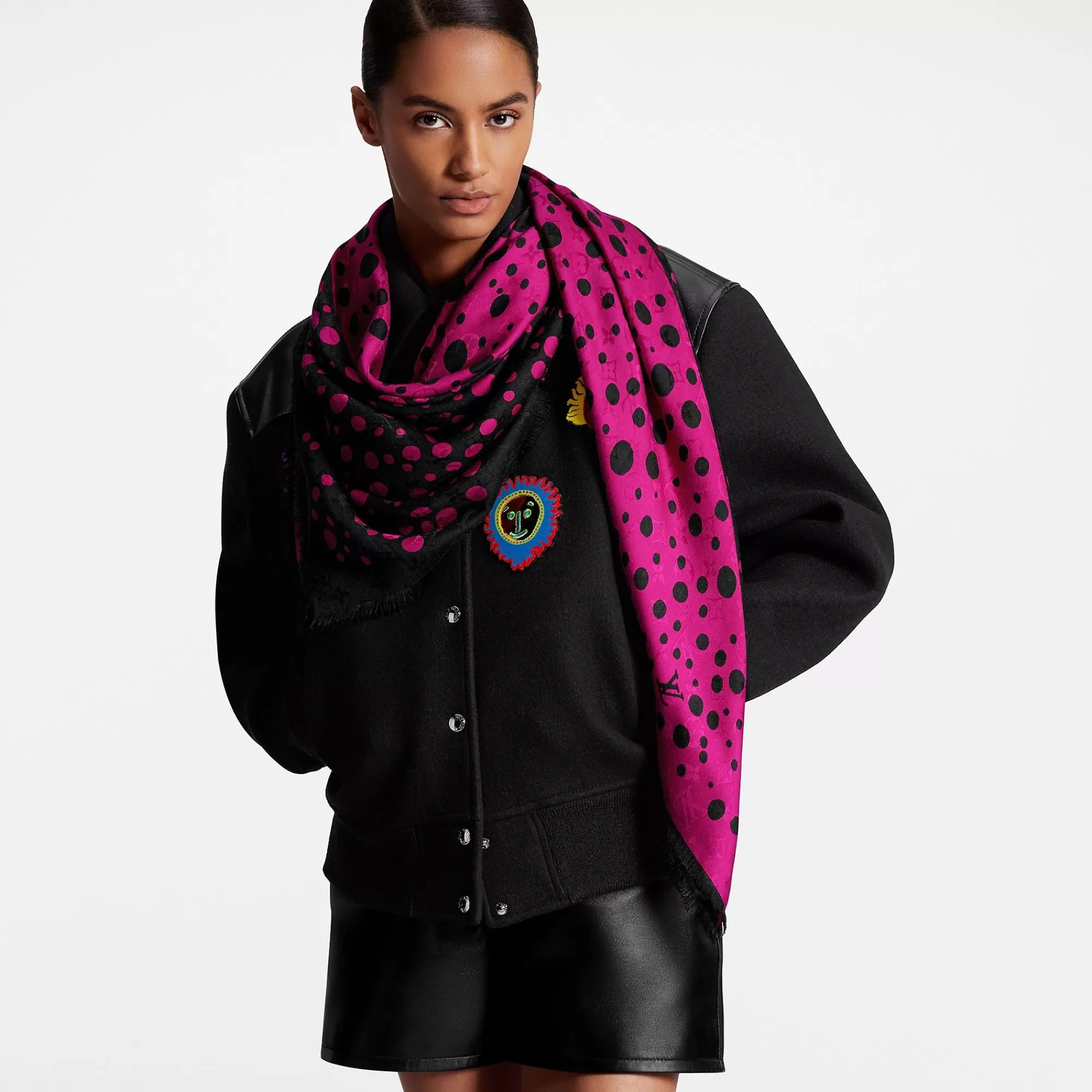 Outlet Louis Vuitton Lv X Yk Infinity Dots Shawl