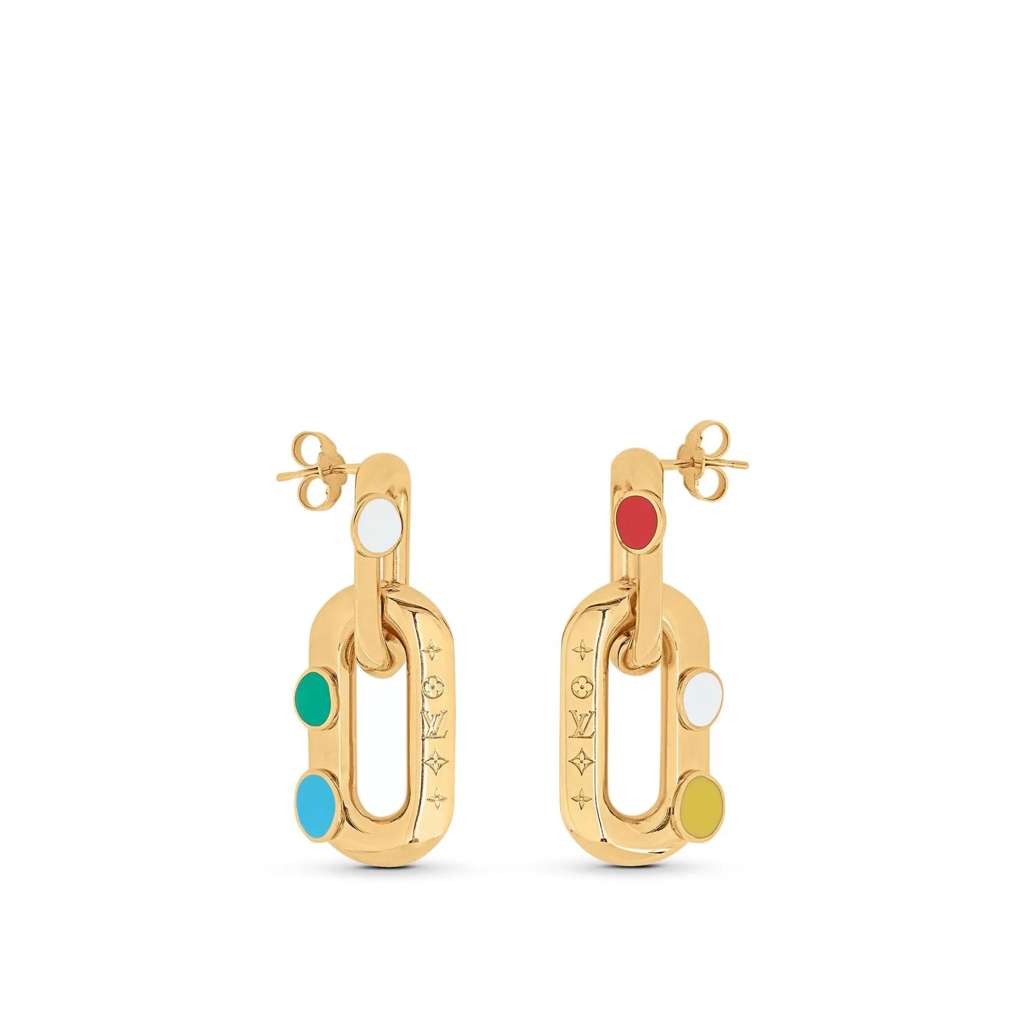 Cheap Louis Vuitton Lv X Yk Lv Edge Painted Dots Earrings
