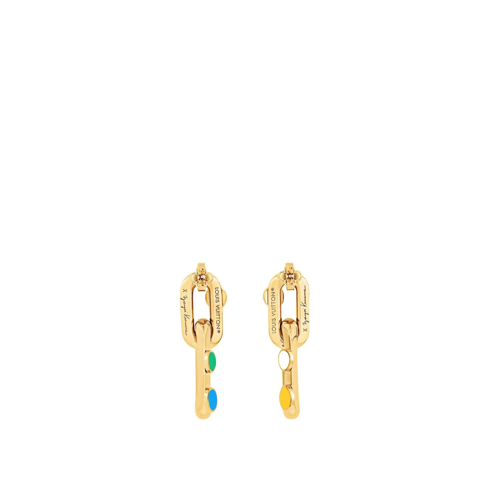 Cheap Louis Vuitton Lv X Yk Lv Edge Painted Dots Earrings
