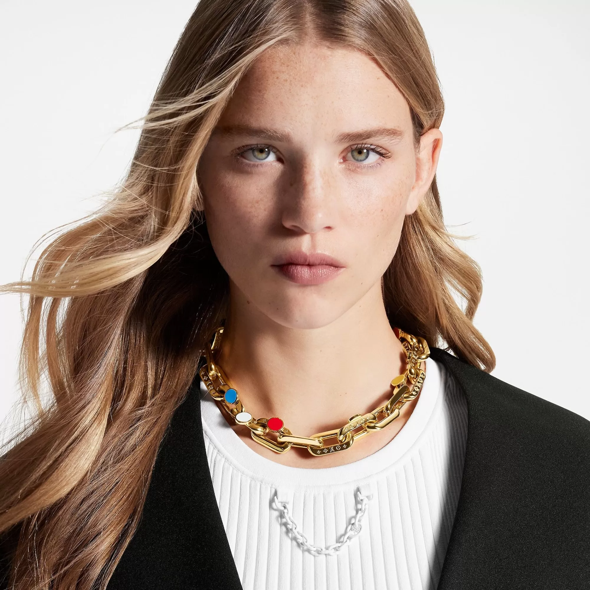 Online Louis Vuitton Lv X Yk Lv Edge Painted Dots Necklace