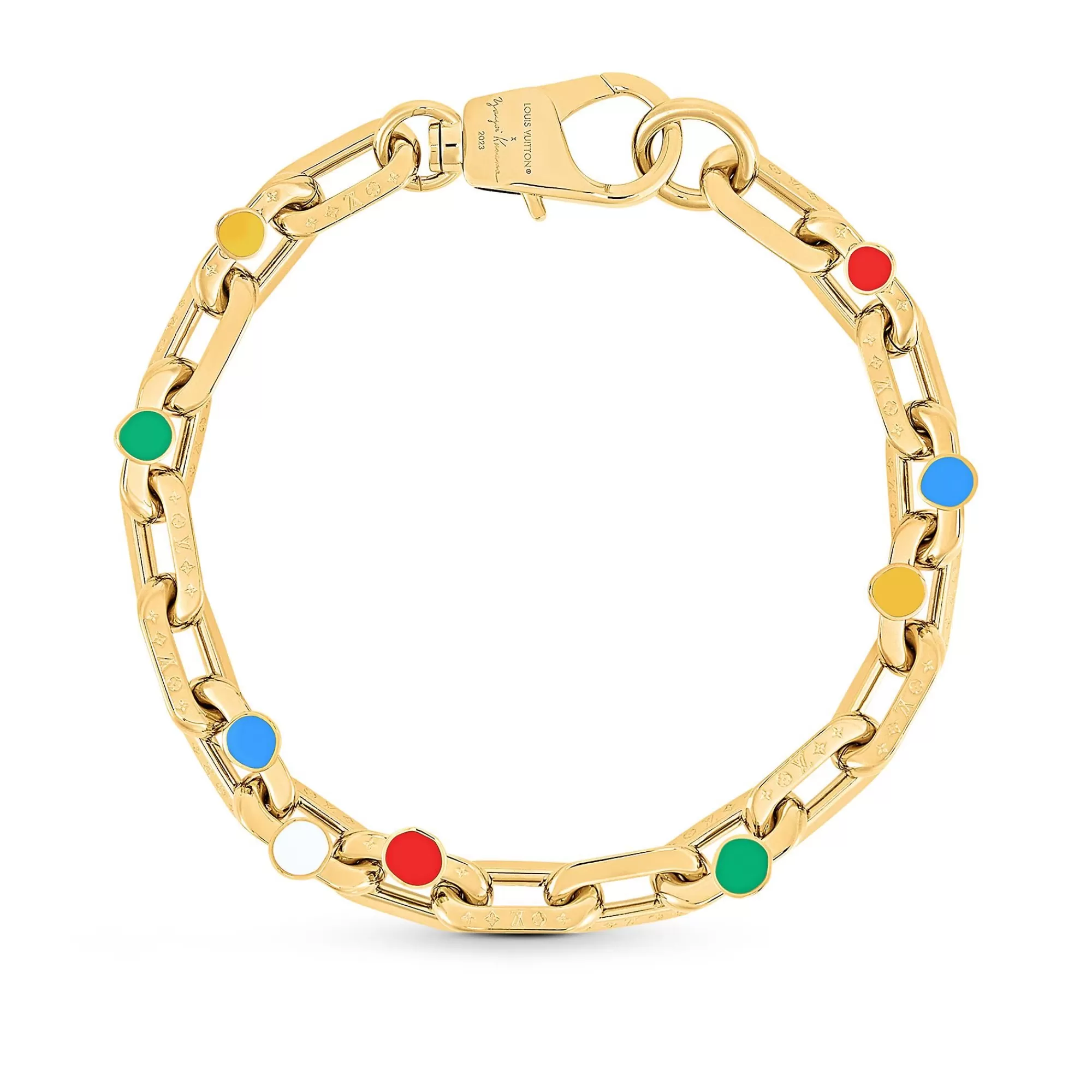Online Louis Vuitton Lv X Yk Lv Edge Painted Dots Necklace