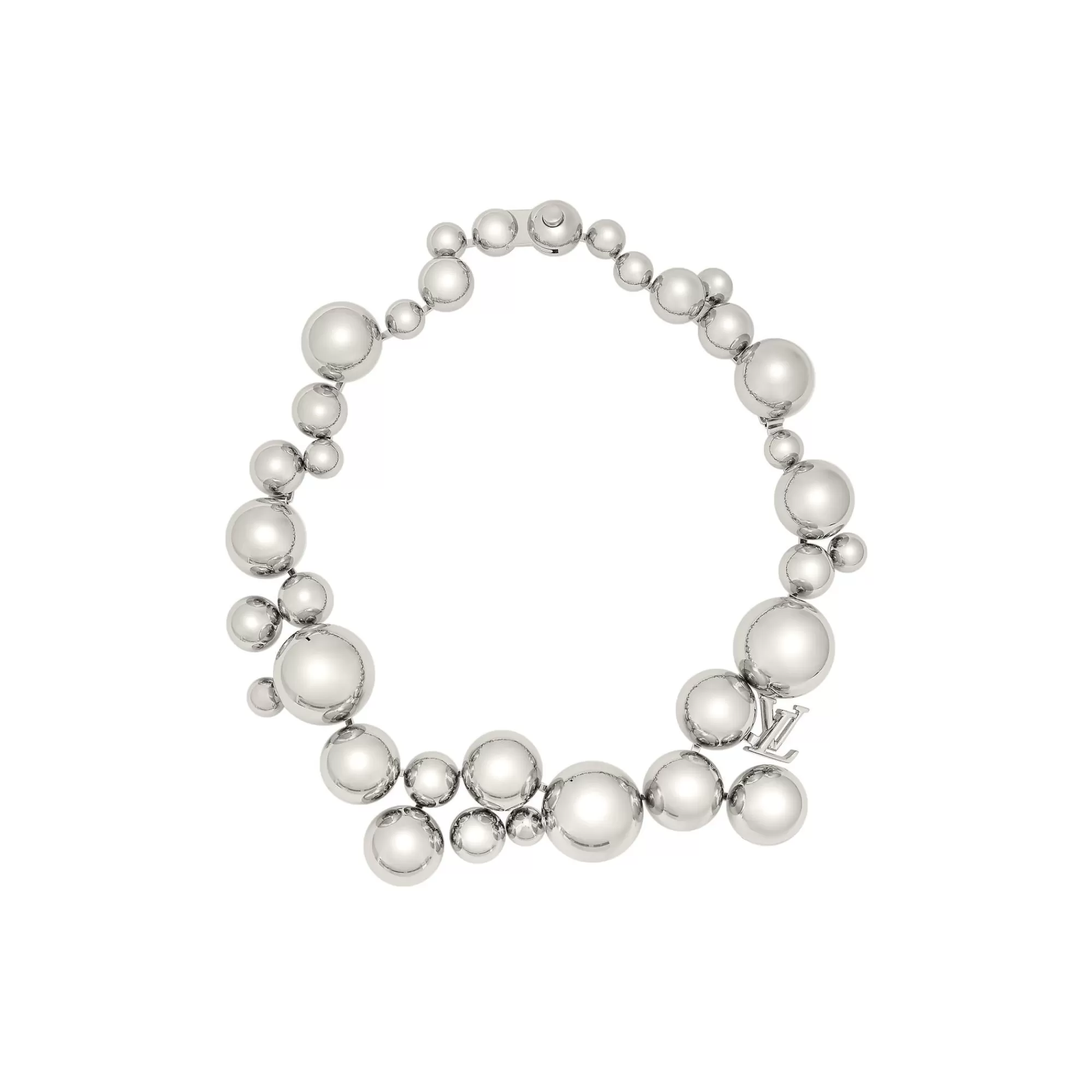 Discount Louis Vuitton Lv X Yk Metal Dots Necklace