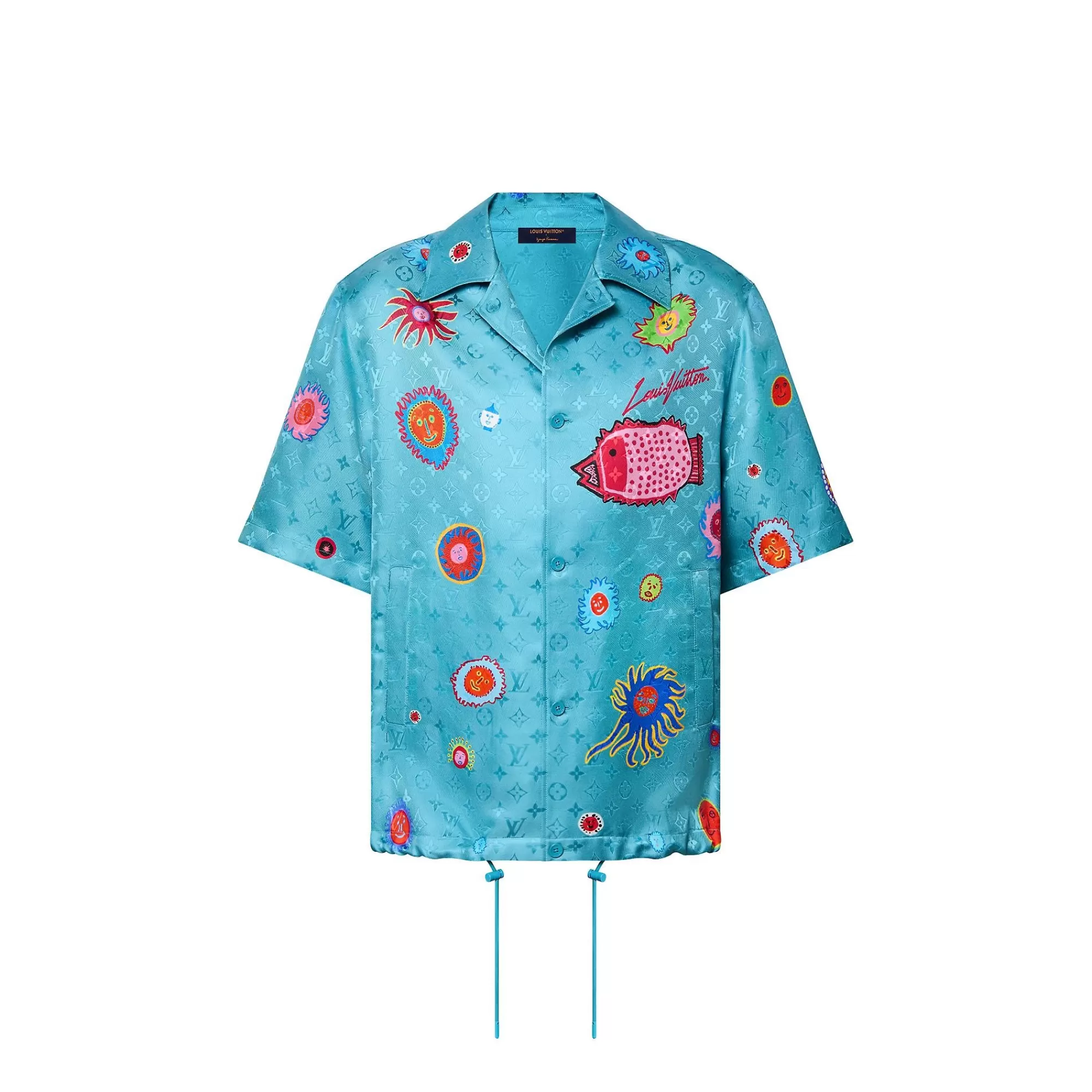 Store Louis Vuitton Lv X Yk Monogram Faces Short Sleeve Shirt