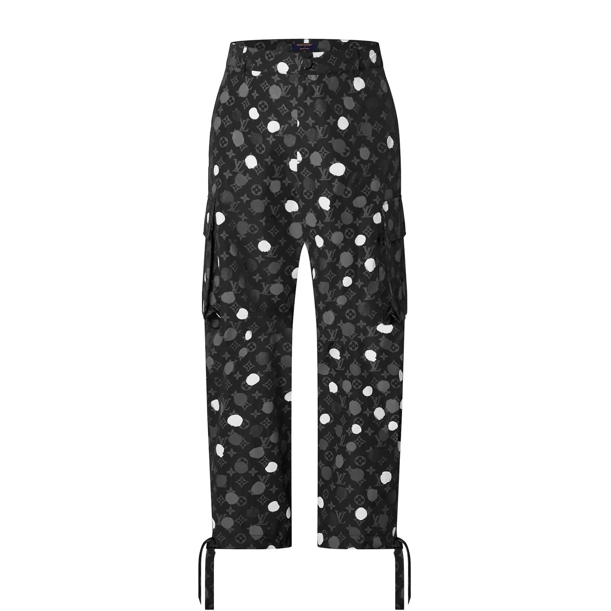 Sale Louis Vuitton Lv X Yk Monogram Painted Dots Cargo Pants