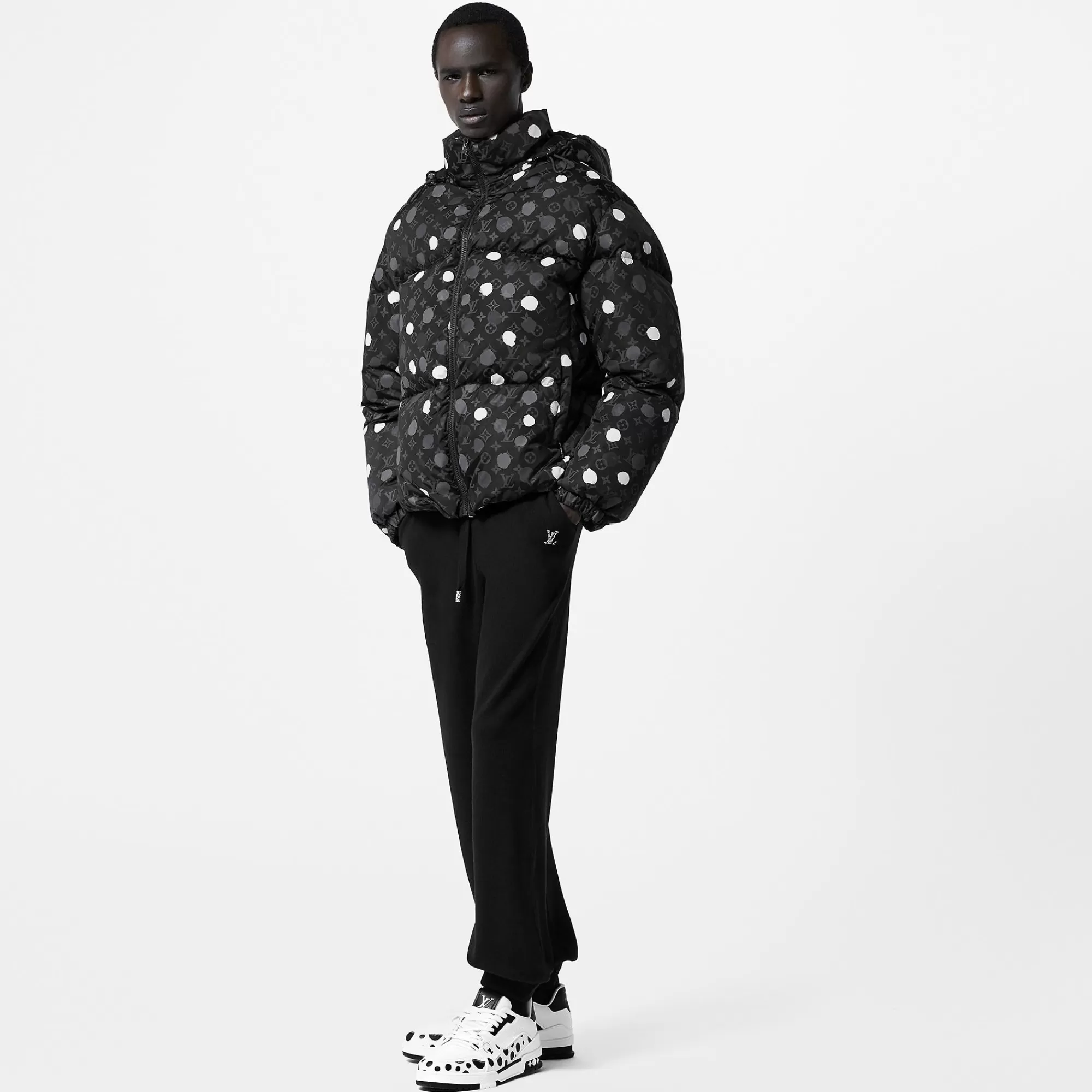 Cheap Louis Vuitton Lv X Yk Monogram Painted Dots Down Blouson