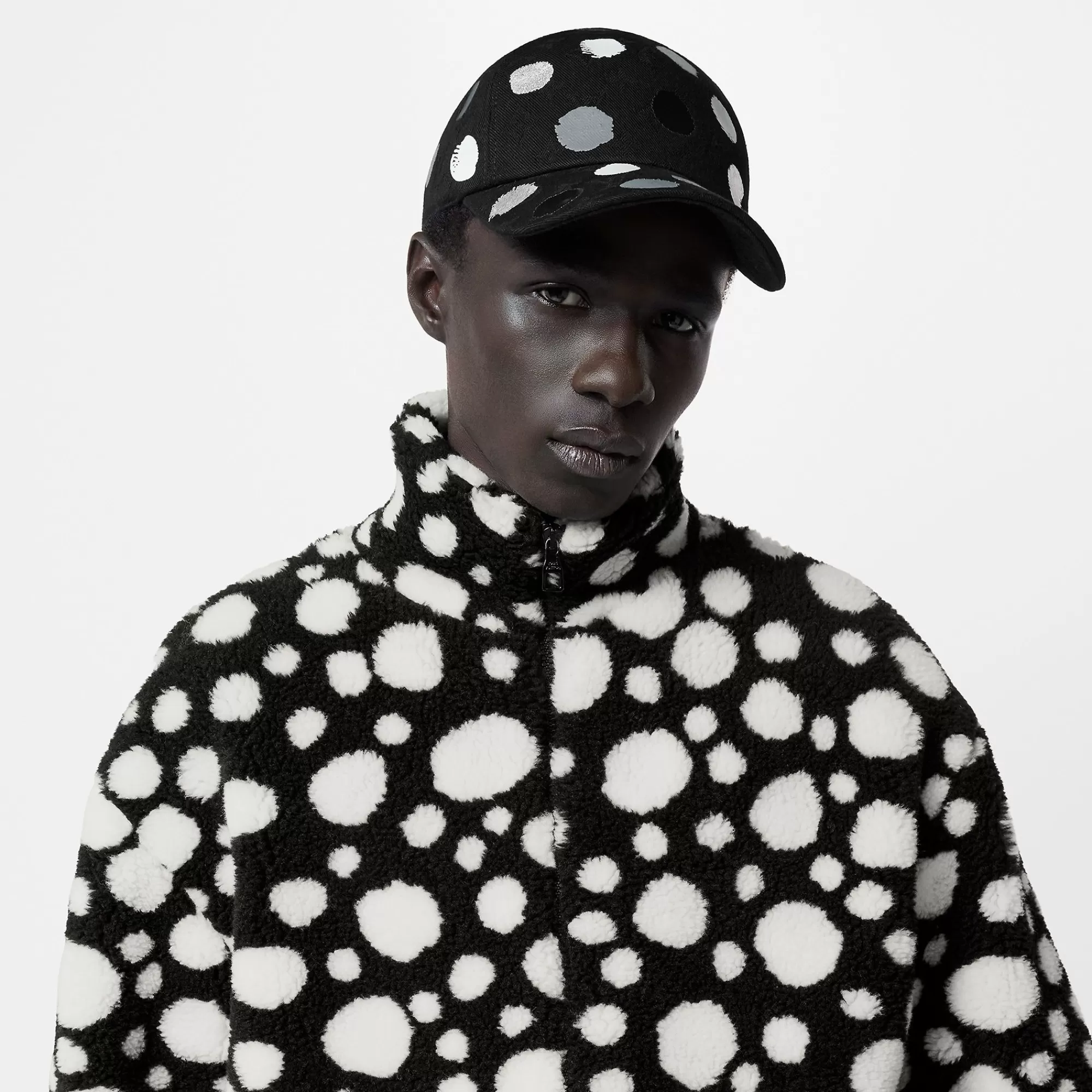 Shop Louis Vuitton Lv X Yk Painted Dots Cap