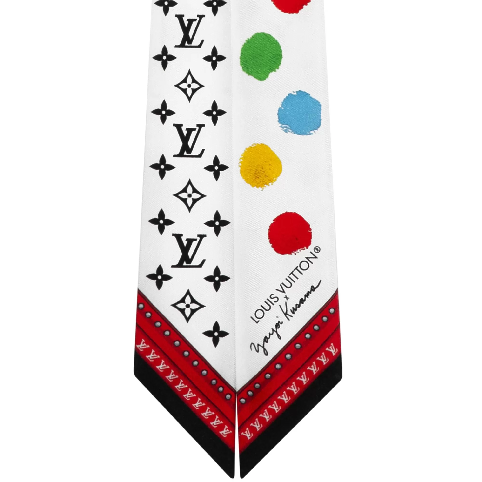 Sale Louis Vuitton Lv X Yk Painted Dots Monogram Bb Bandeau White