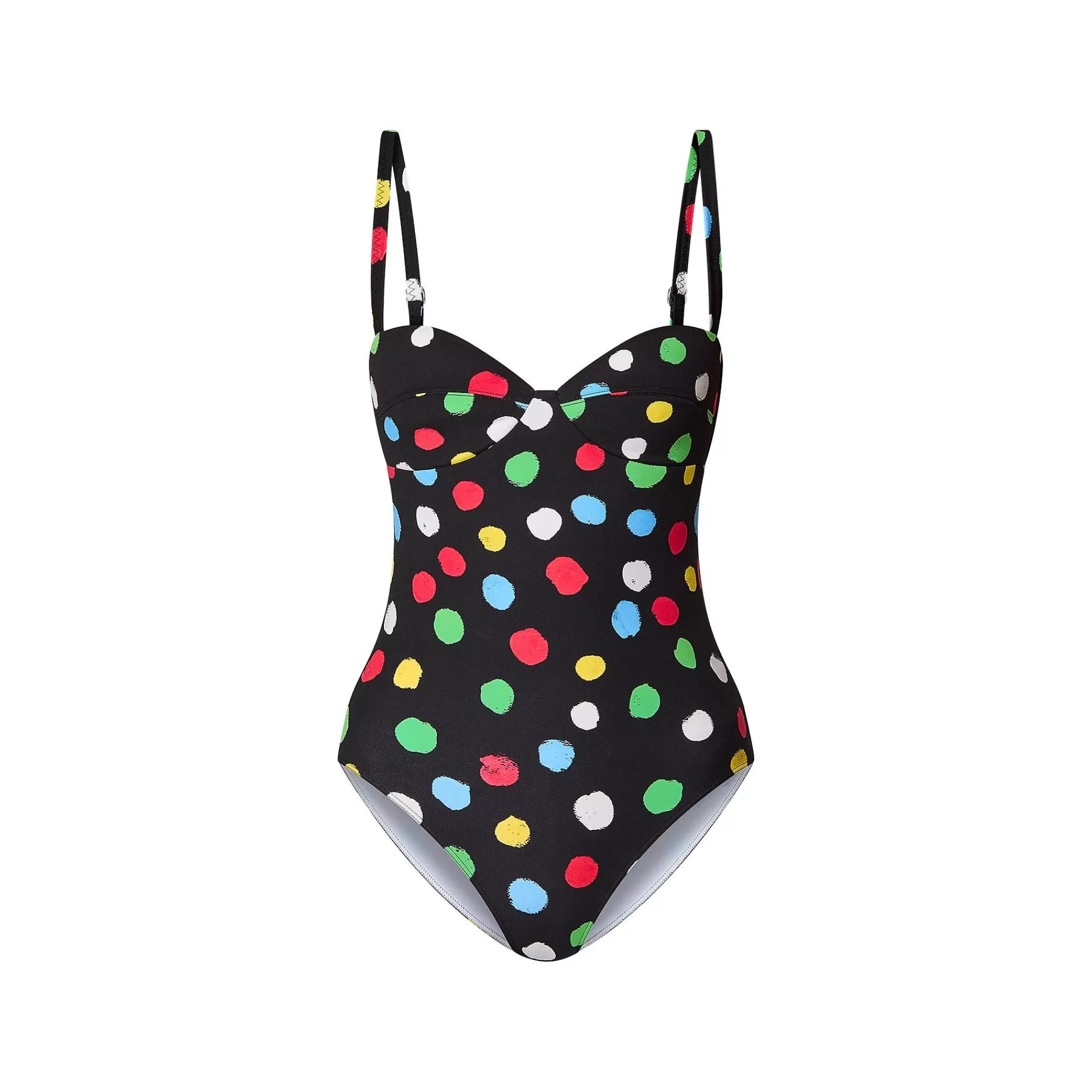Store Louis Vuitton Lv X Yk Painted Dots One-Piece Swimsuit