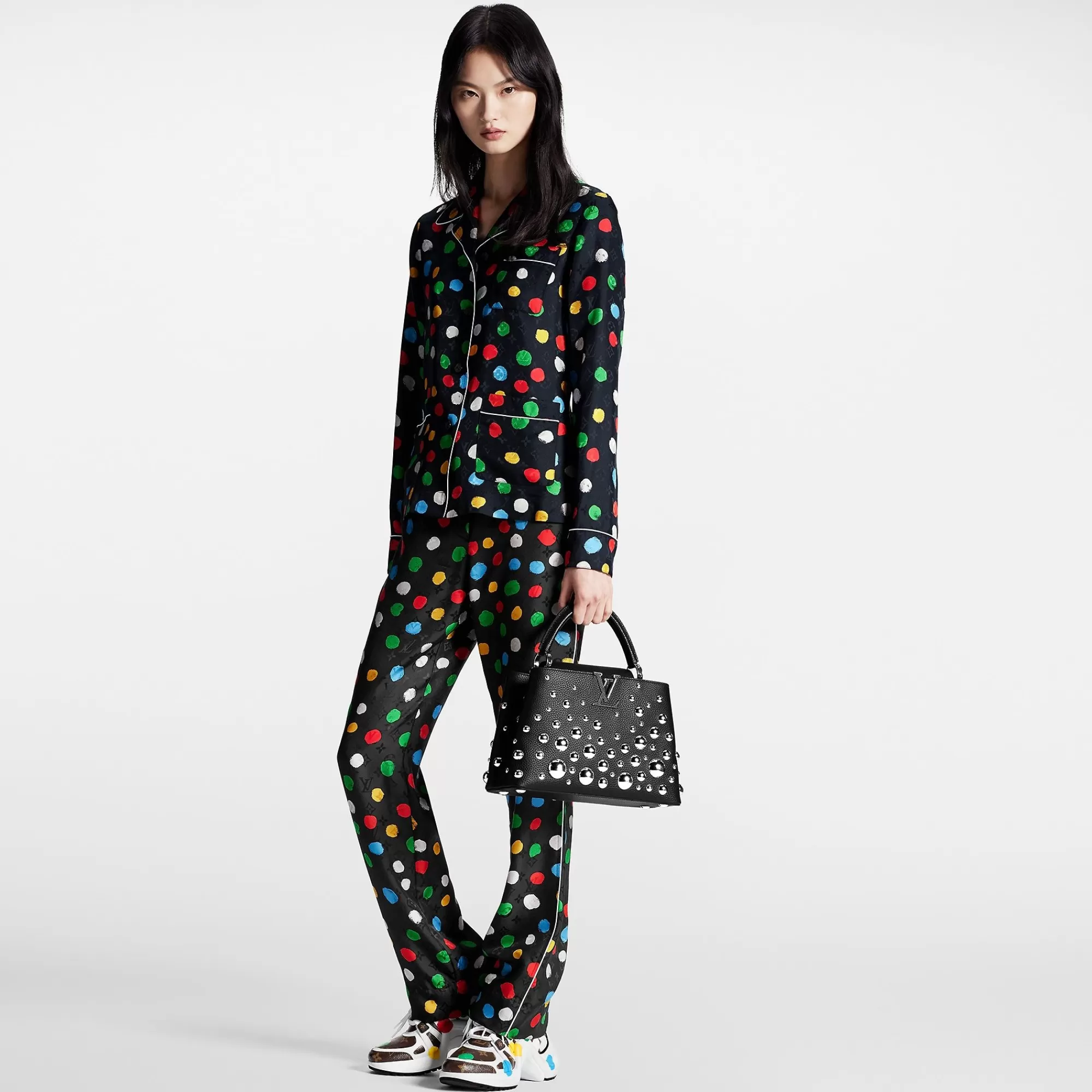 Flash Sale Louis Vuitton Lv X Yk Painted Dots Pajama Shirt