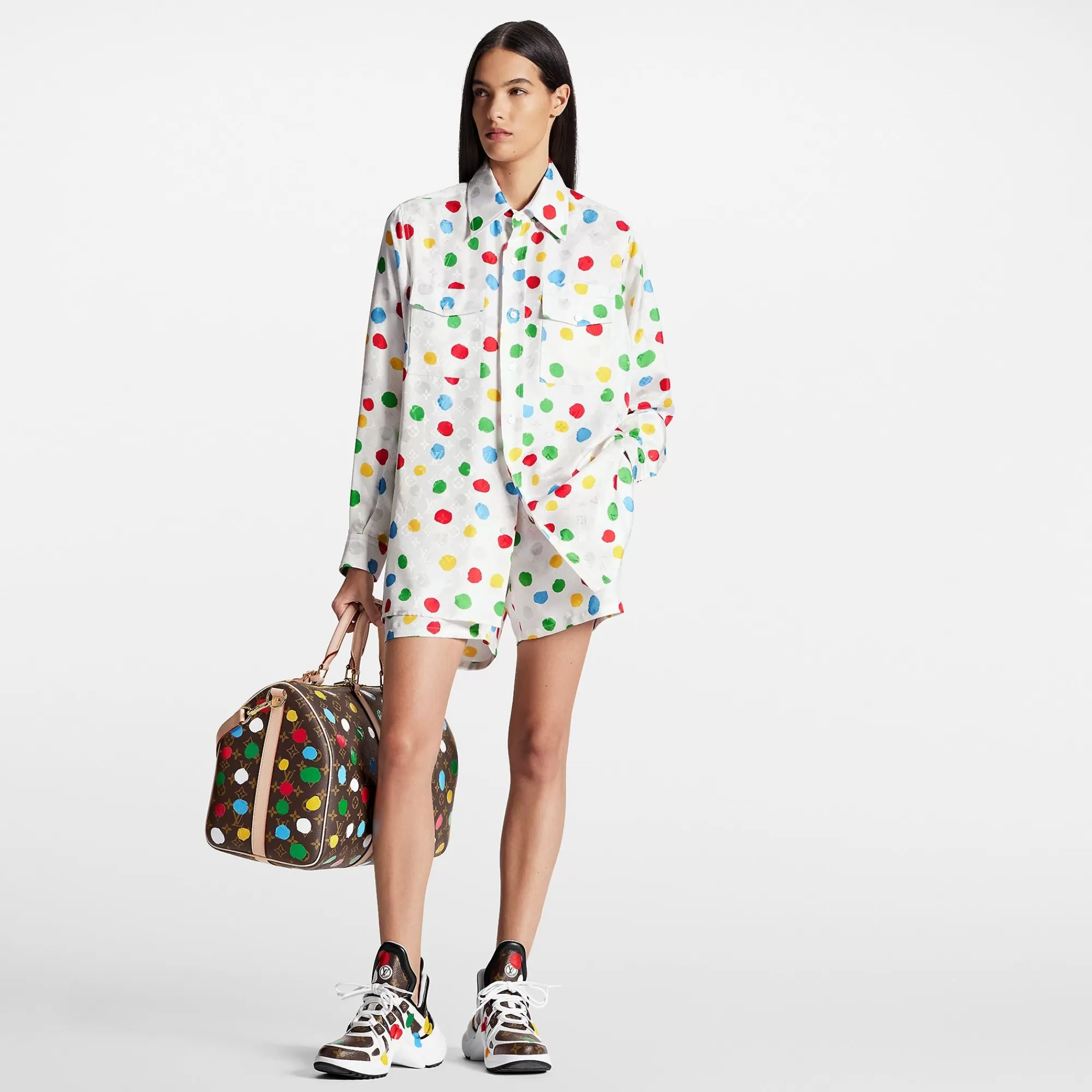Best Louis Vuitton Lv X Yk Painted Dots Pajama Shorts
