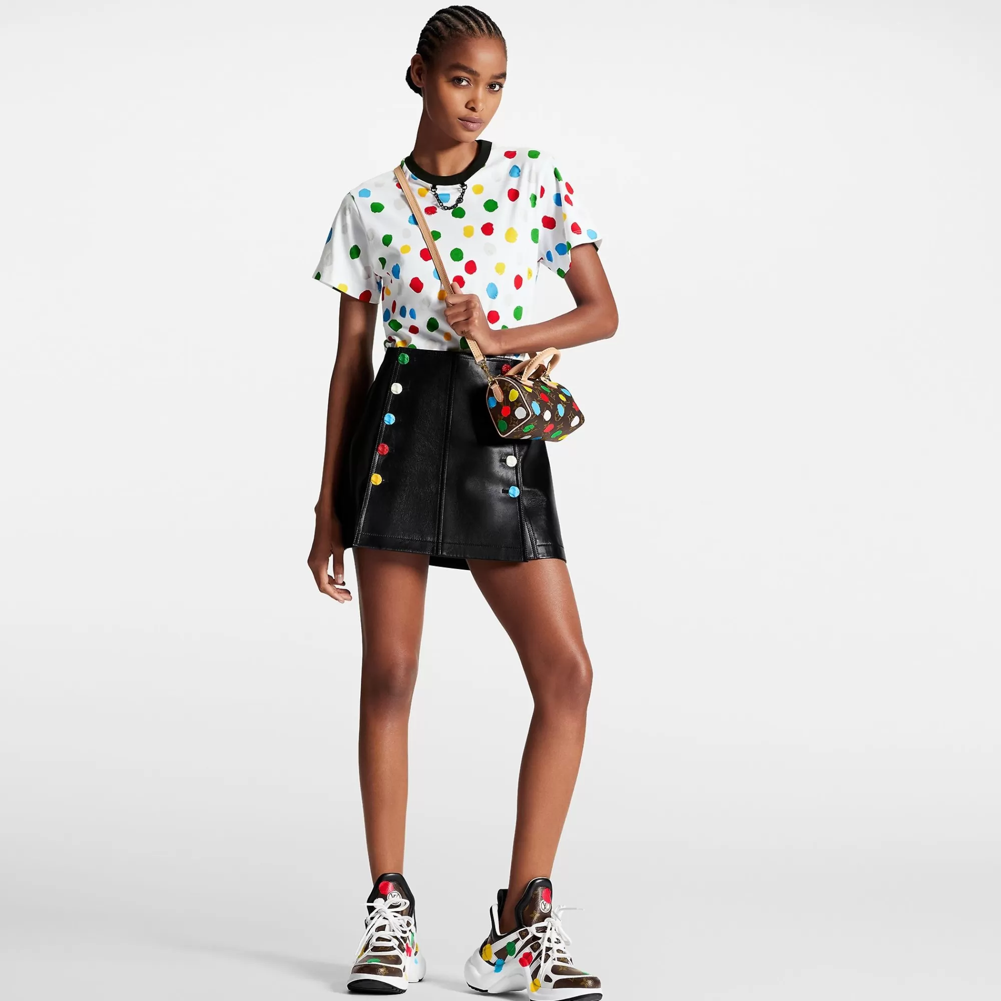Store Louis Vuitton Lv X Yk Painted Dots T-Shirt