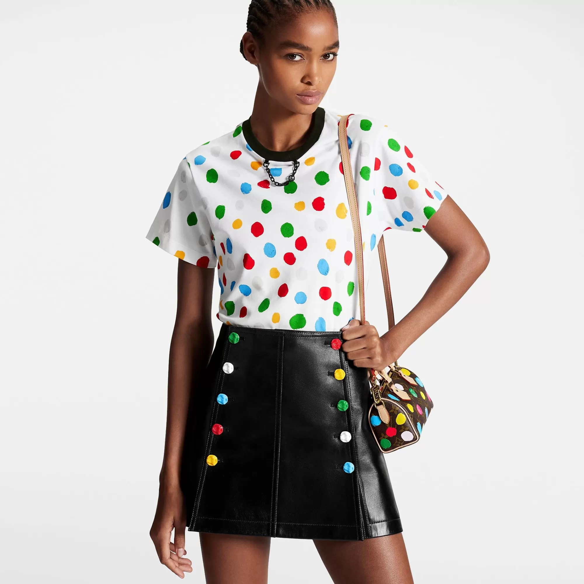 Store Louis Vuitton Lv X Yk Painted Dots T-Shirt