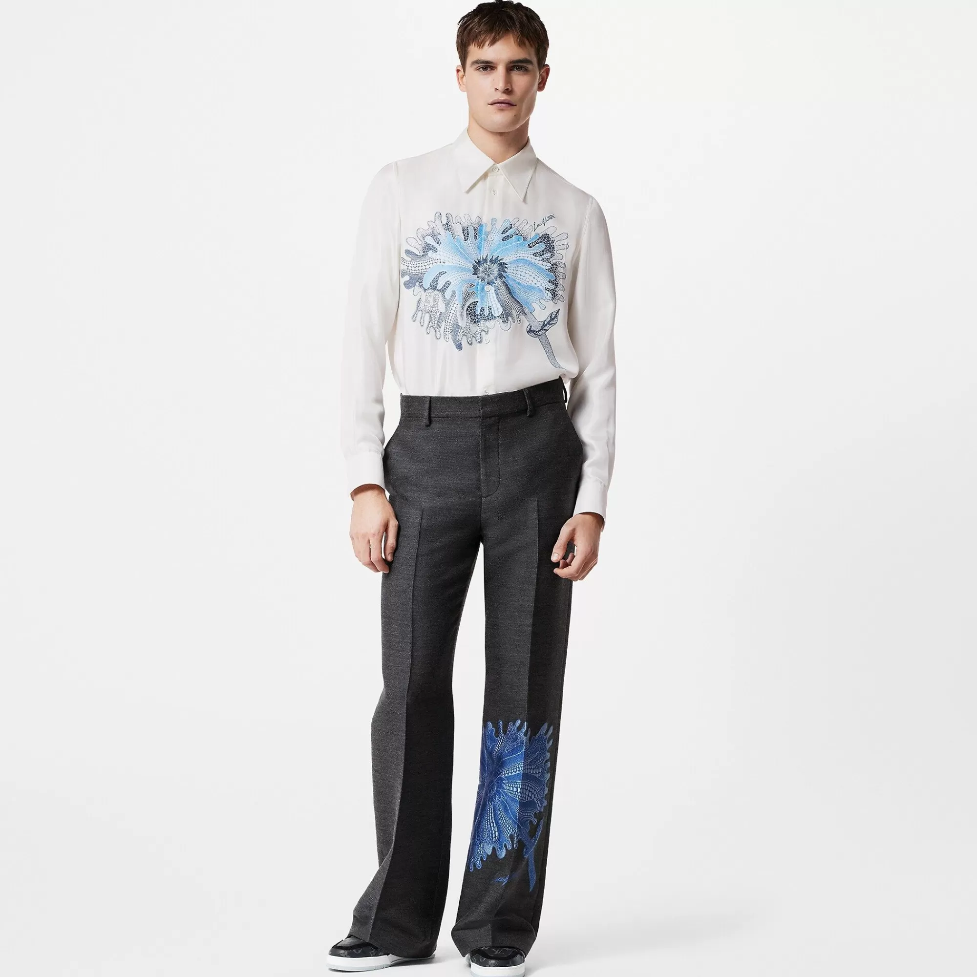 Best Sale Louis Vuitton Lv X Yk Psychedelic Flower Classic Shirt