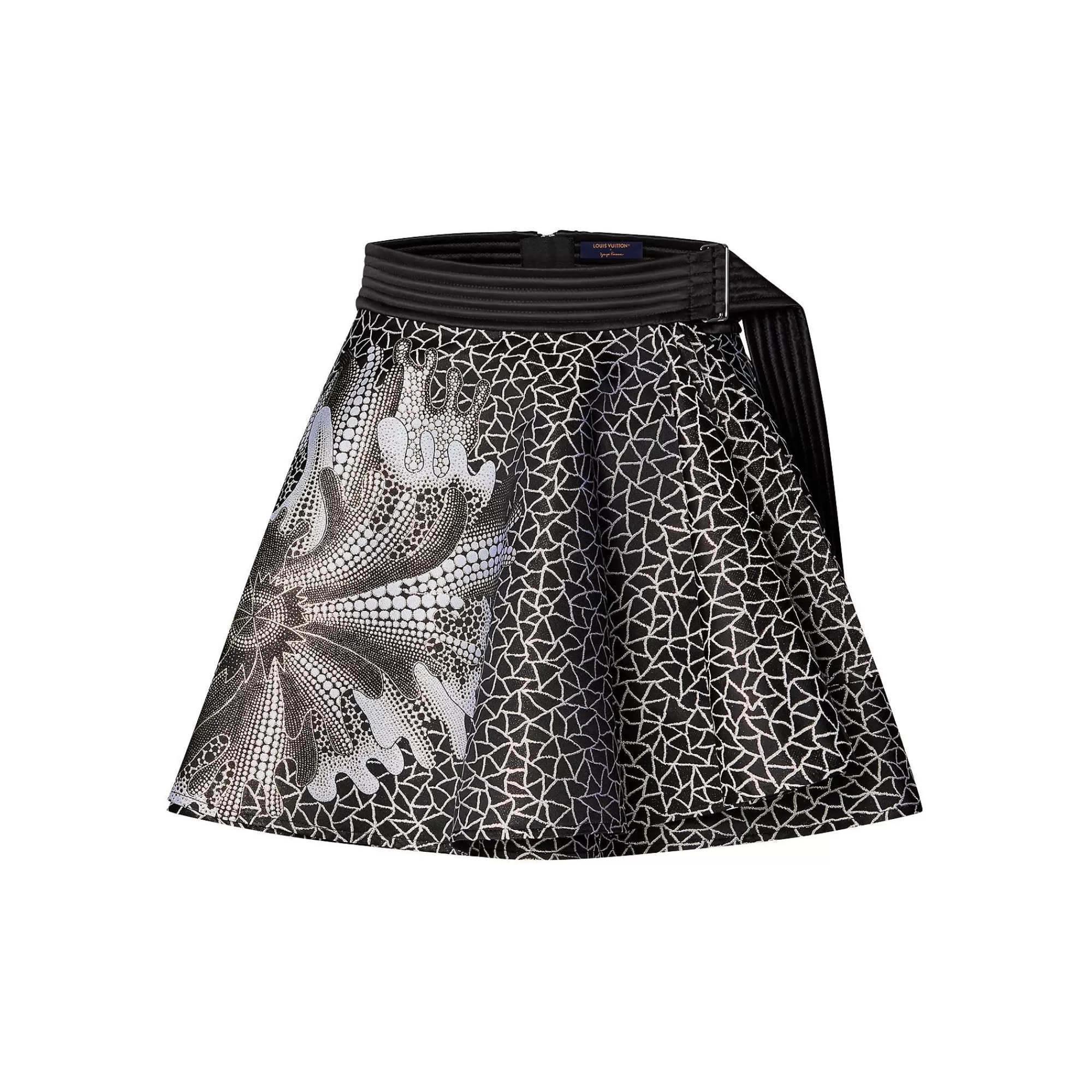 Shop Louis Vuitton Lv X Yk Psychedelic Flower Mini Wrap Skirt