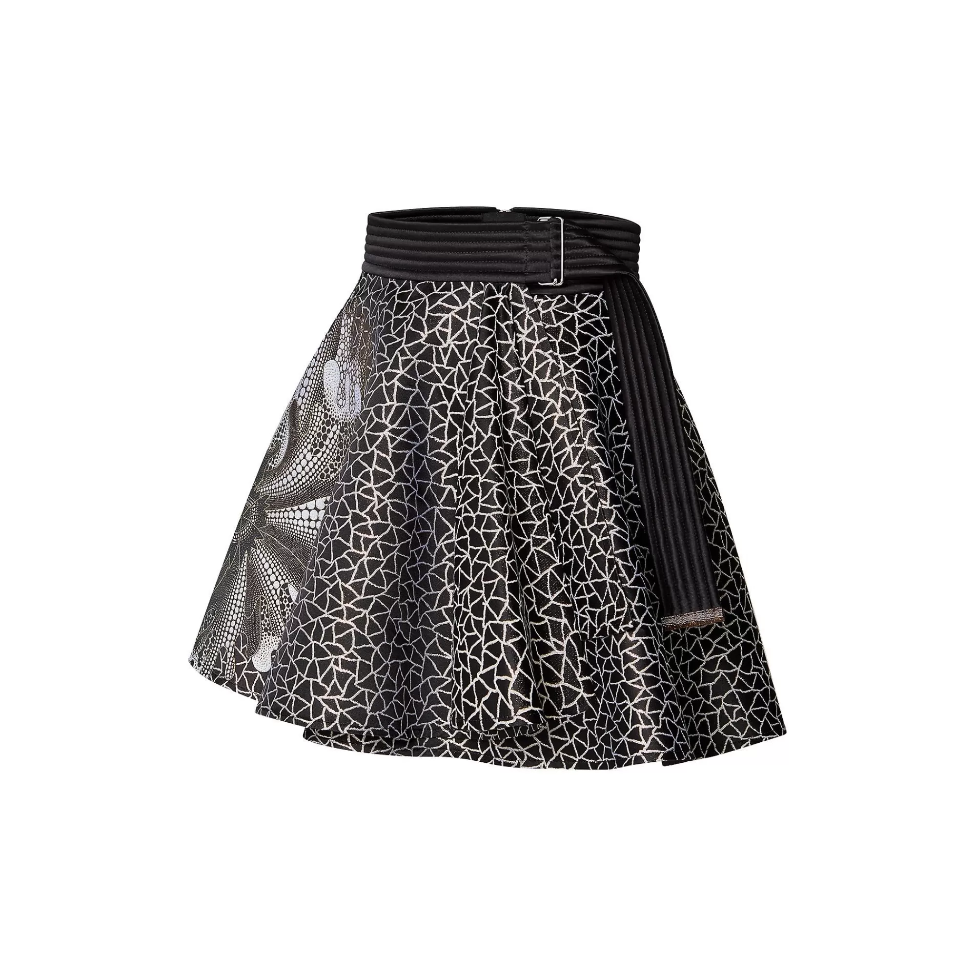 Shop Louis Vuitton Lv X Yk Psychedelic Flower Mini Wrap Skirt