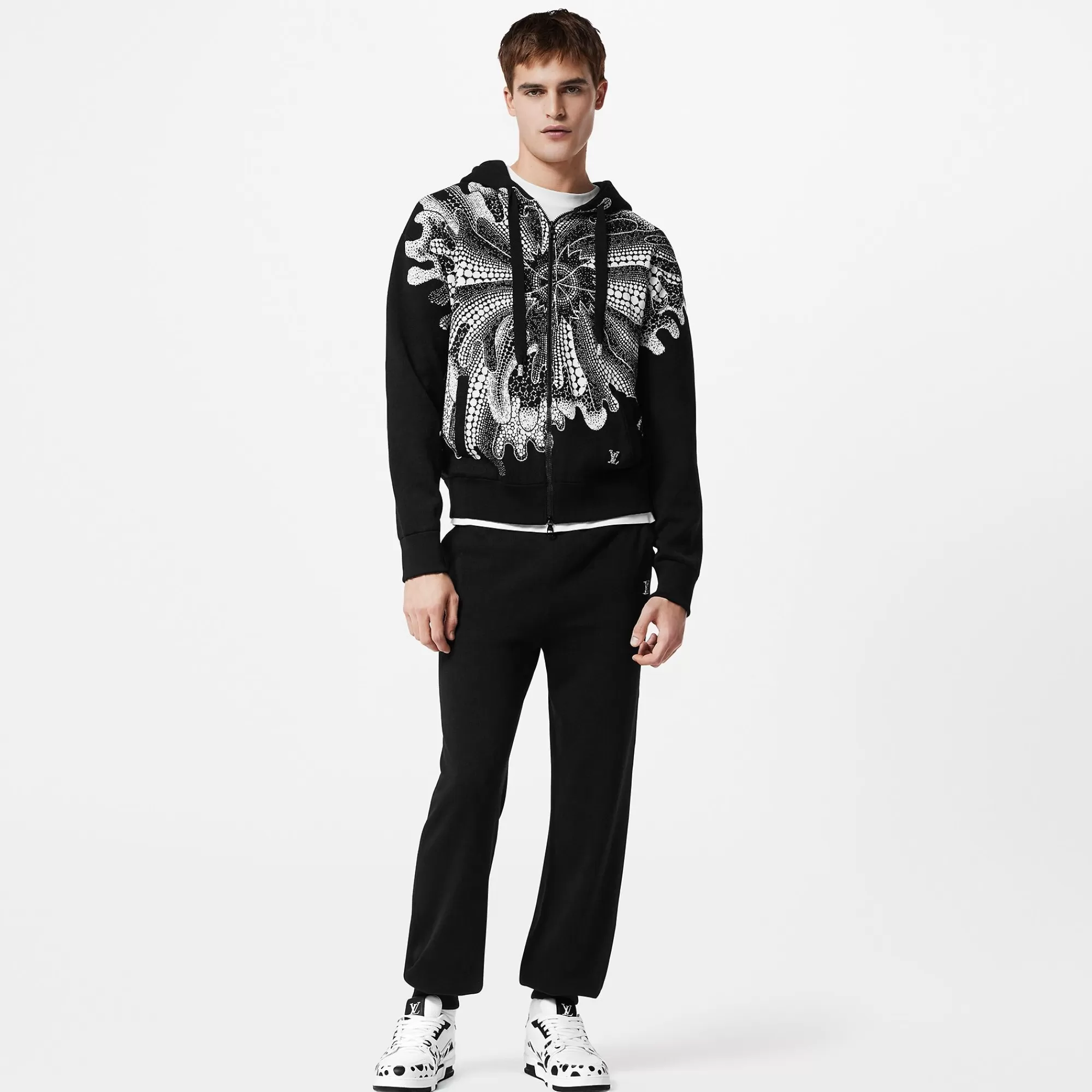 Best Sale Louis Vuitton Lv X Yk Psychedelic Flower Zipped Hoodie