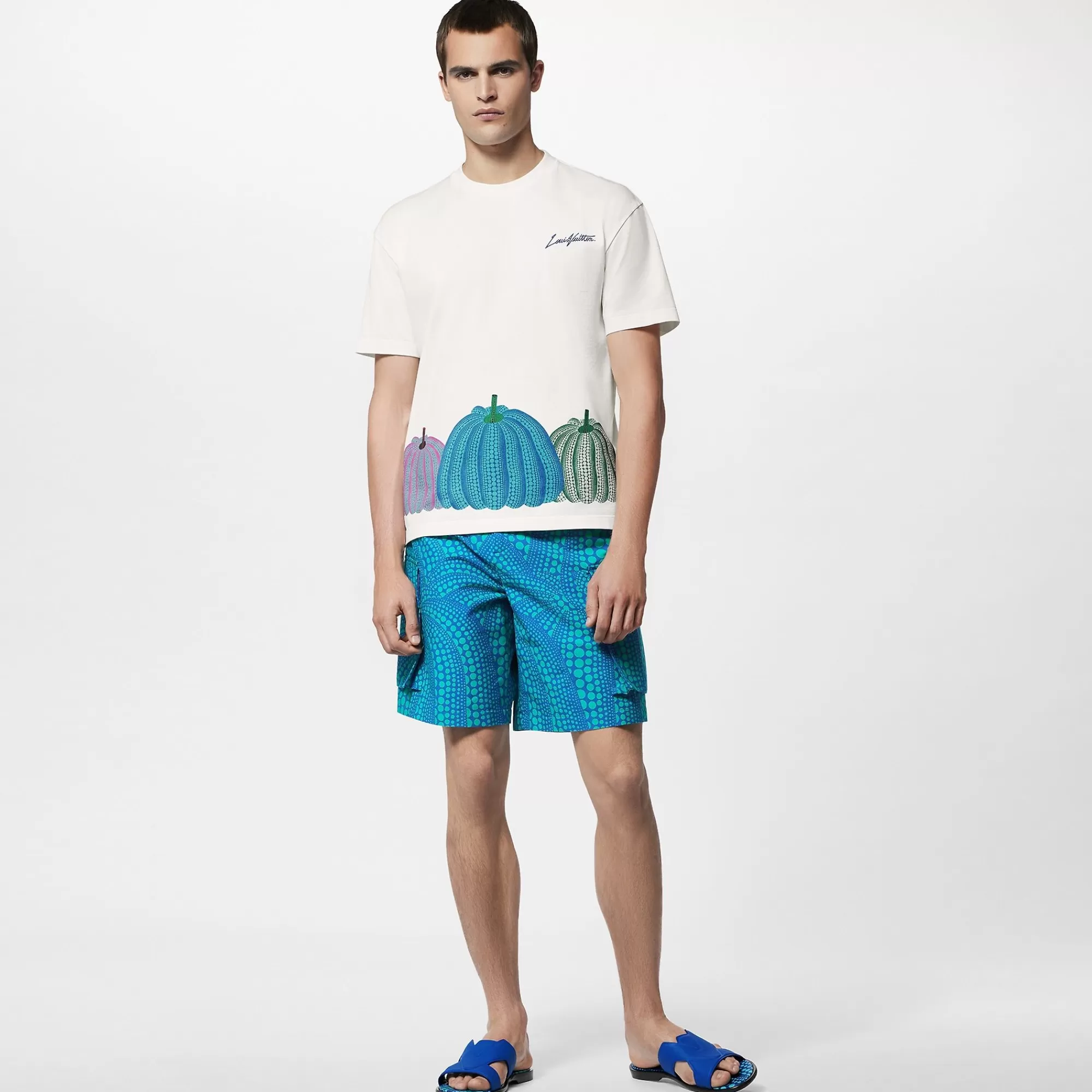 Best Sale Louis Vuitton Lv X Yk Pumpkins Printed T-Shirt