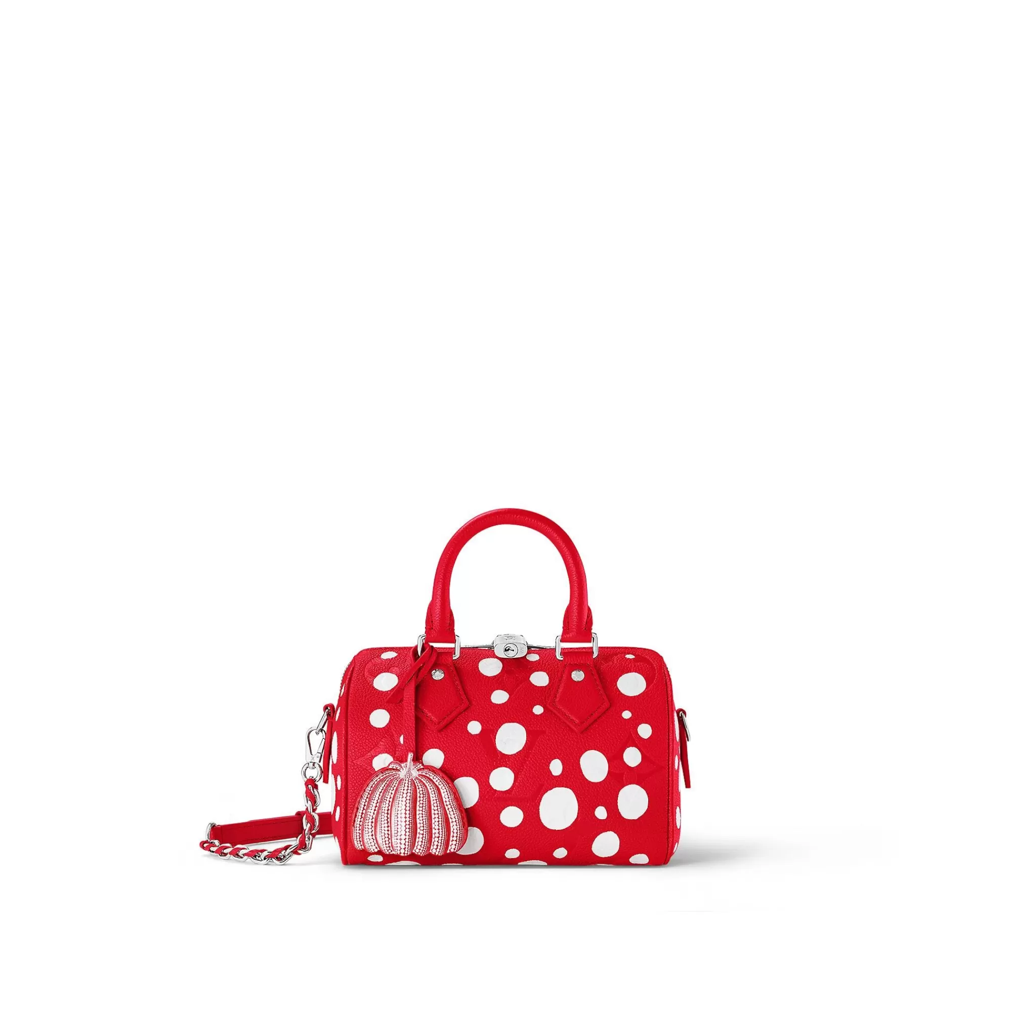 Sale Louis Vuitton Lv X Yk Speedy Bandouliere 20 Rouge Blanc