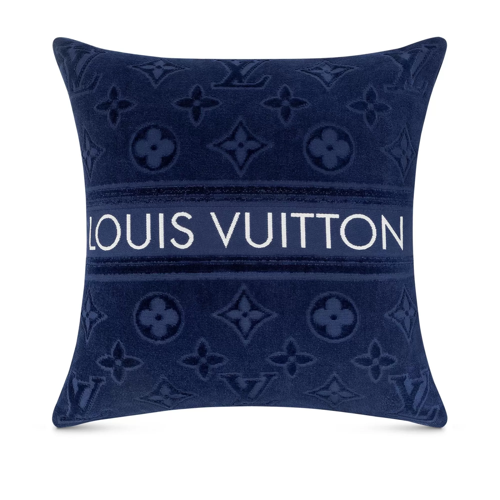 Outlet Louis Vuitton Lvacation Beach Pillow Bleu Marine