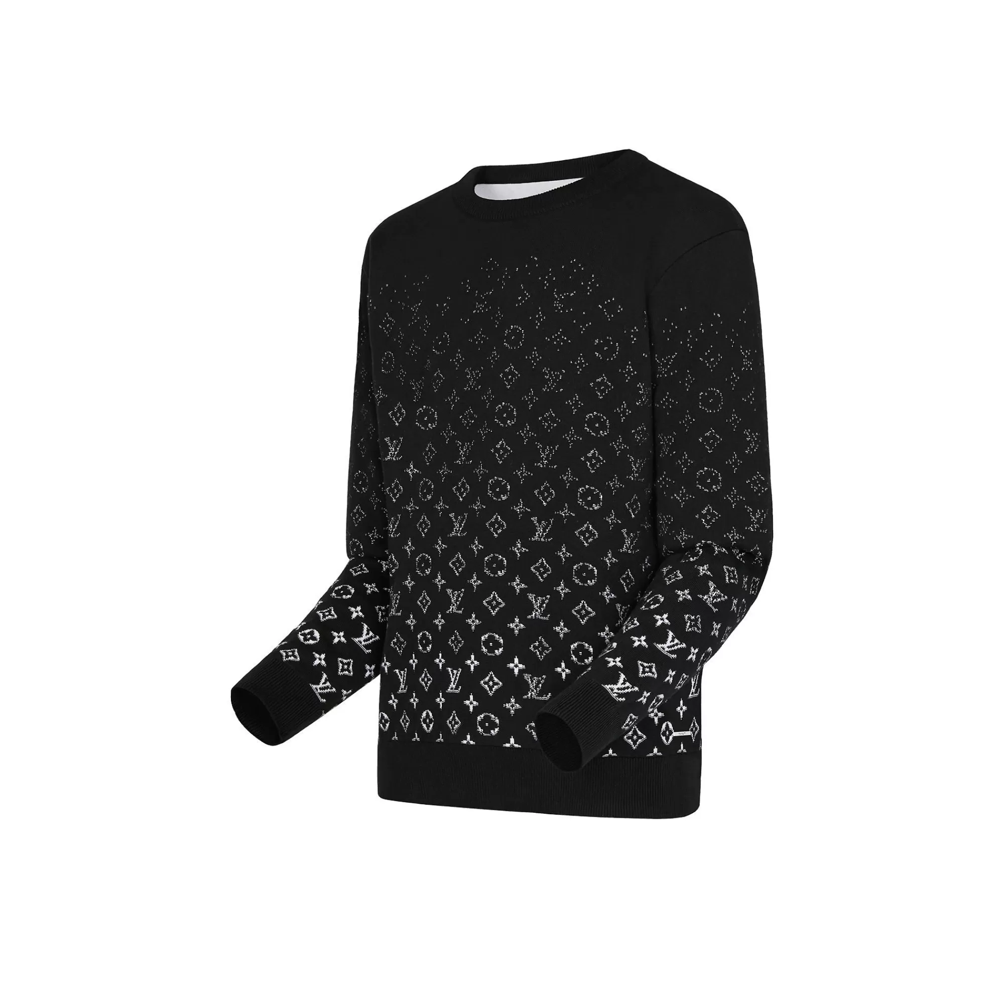 Clearance Louis Vuitton Lvse Monogram Degrade Crewneck Noir Blanc
