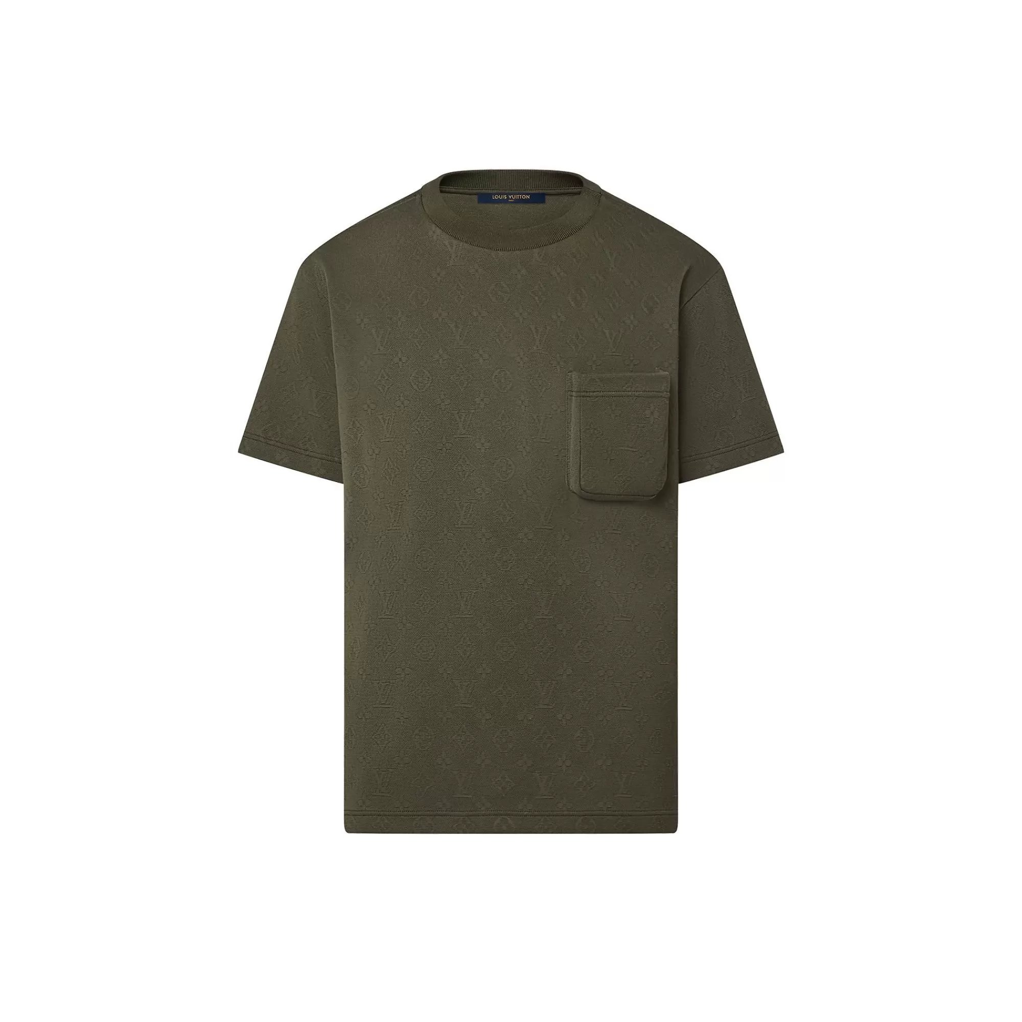Cheap Louis Vuitton Lvse Signature 3D Pocket Monogram Tshirt Khaki