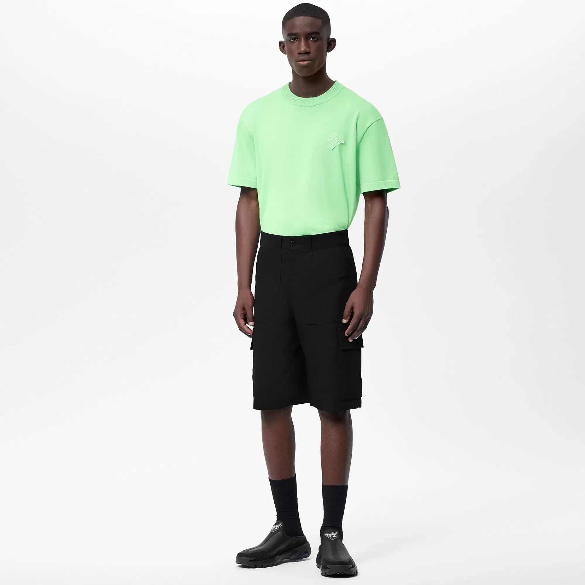 Best Louis Vuitton Lvse Soft Cargo Shorts Black