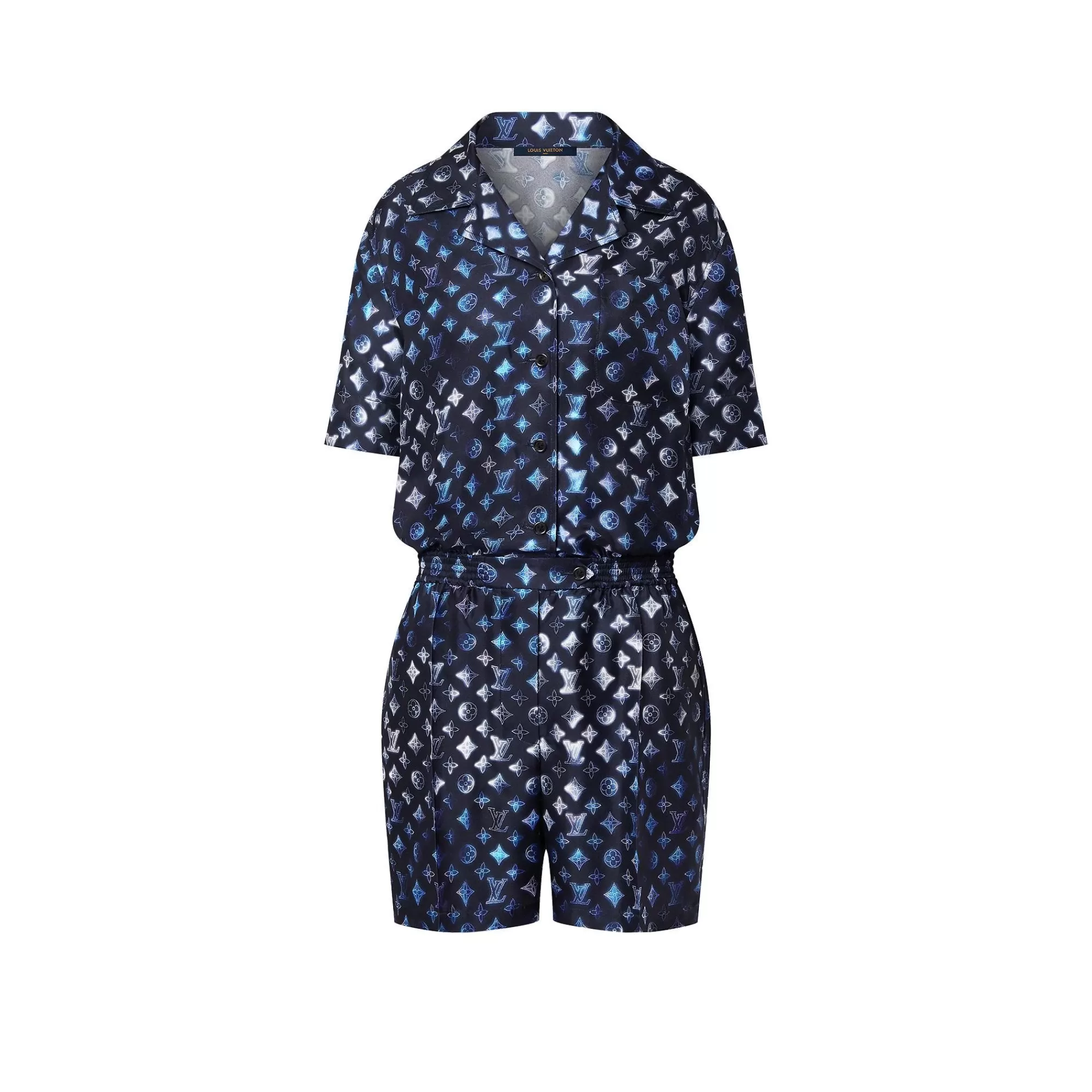 Discount Louis Vuitton Mahina Monogram Short-Sleeved Playsuit