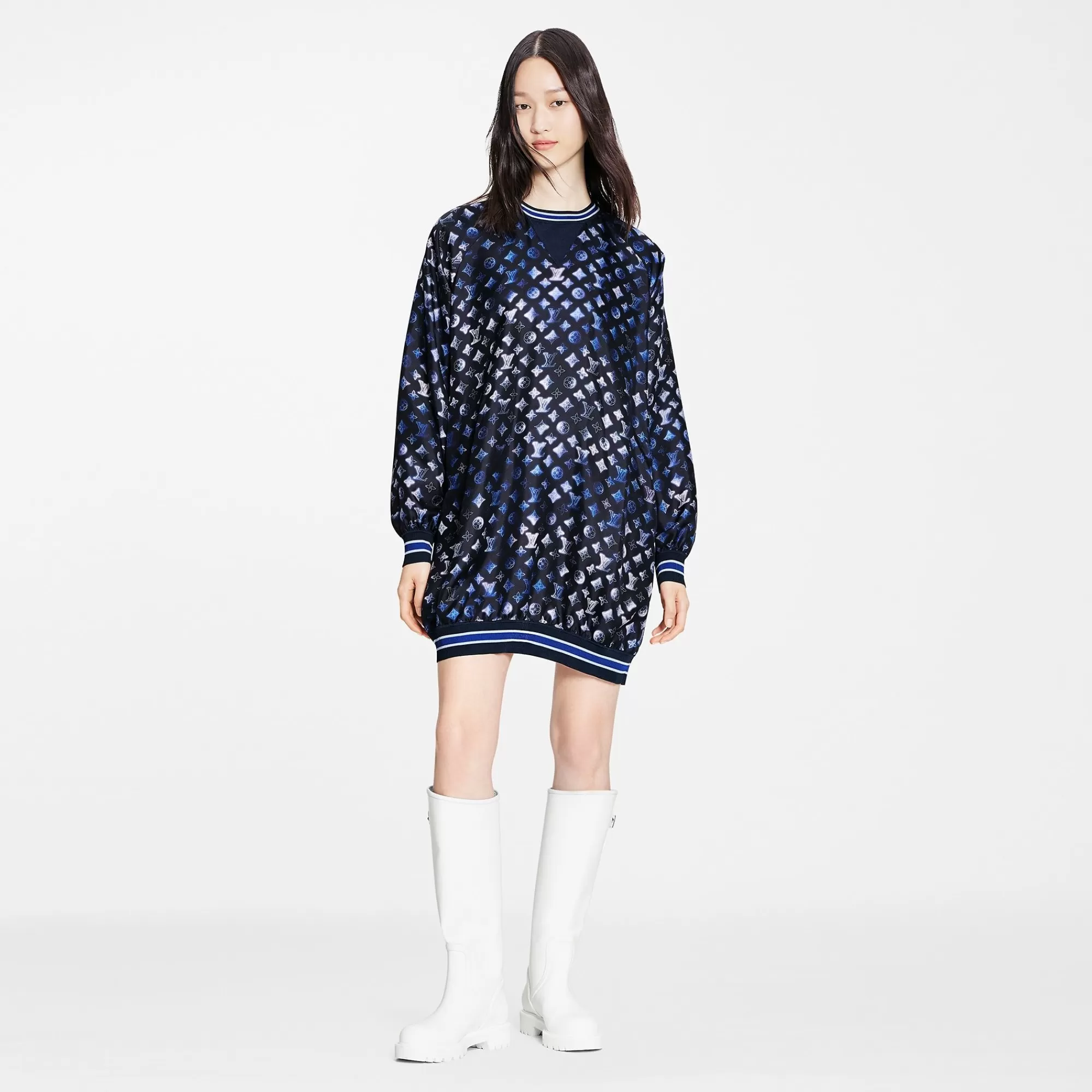 Store Louis Vuitton Mahina Monogram Sporty Sweater Dress
