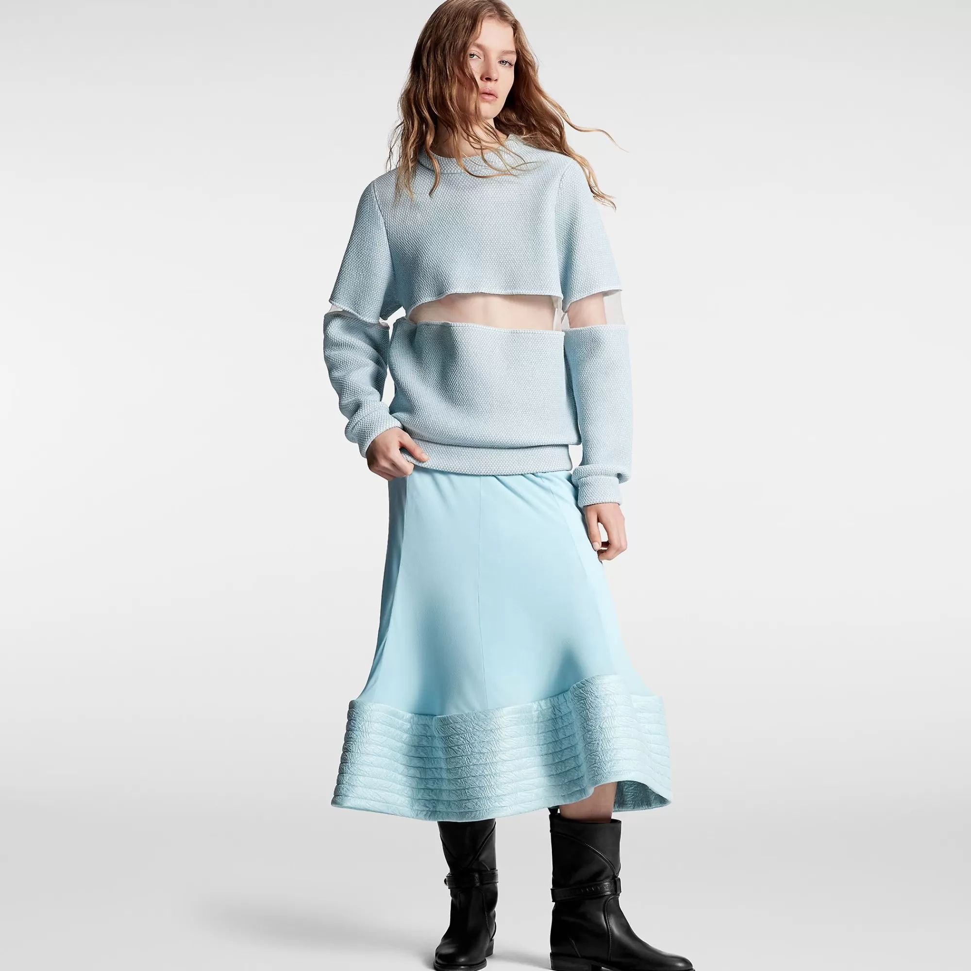 Sale Louis Vuitton Mermaid Hem Midi Skirt