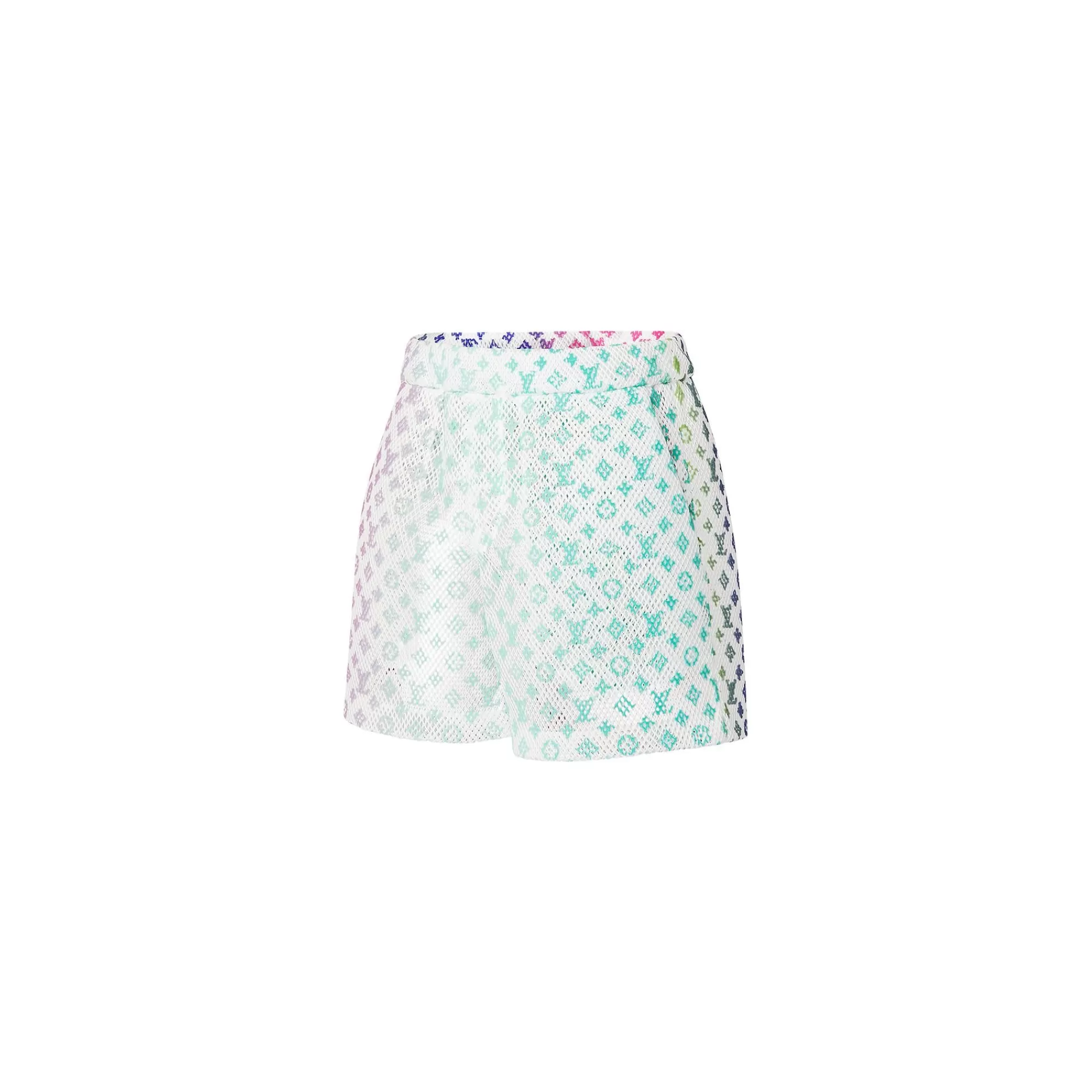 Store Louis Vuitton Mesh Shorts Milk White