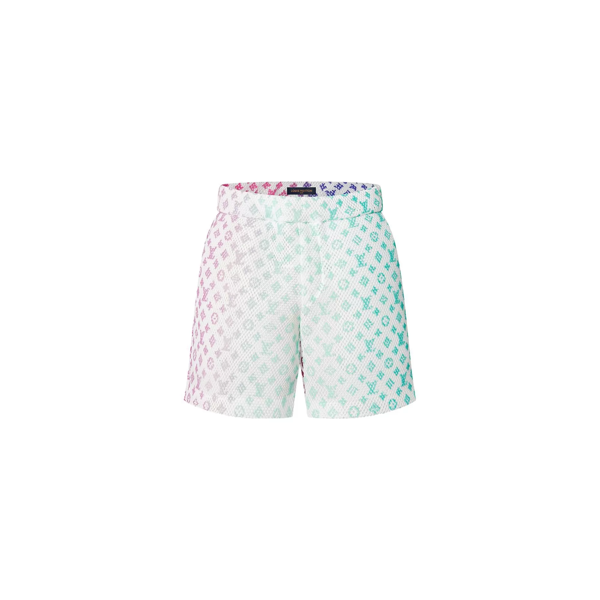 Store Louis Vuitton Mesh Shorts Milk White