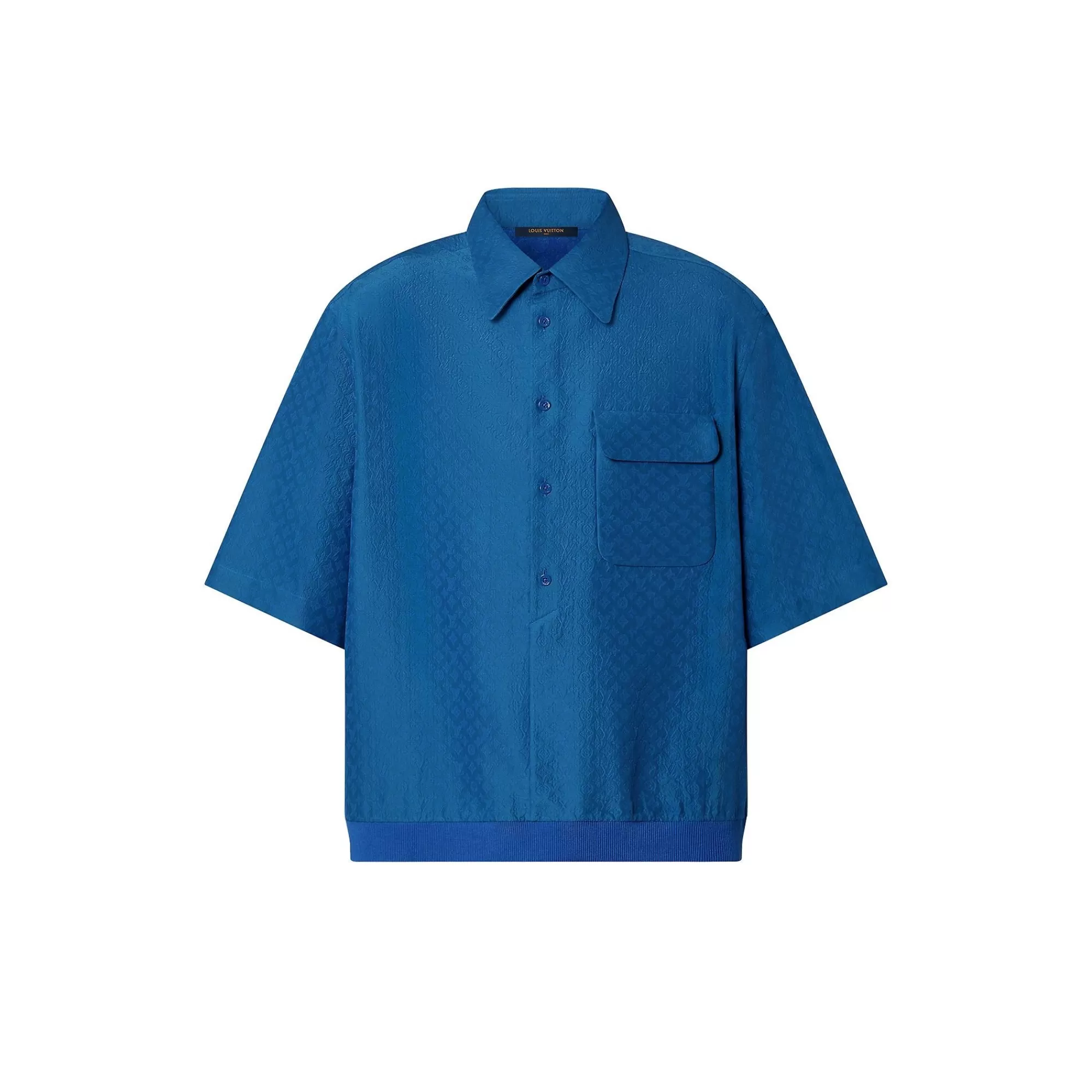 Outlet Louis Vuitton Mini Monogram Silk Blend Polo Shirt
