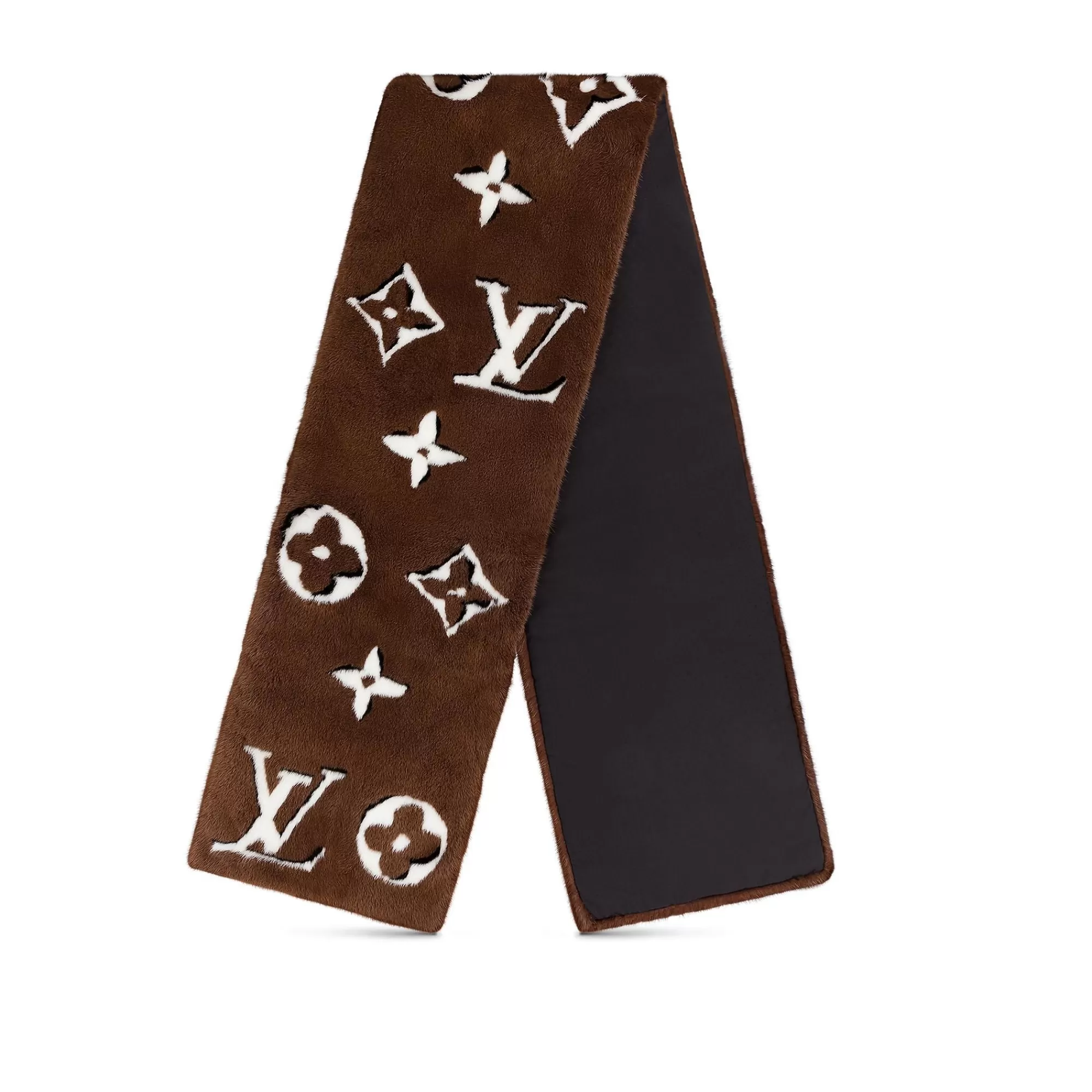 Outlet Louis Vuitton Minkgram Shadow Scarf