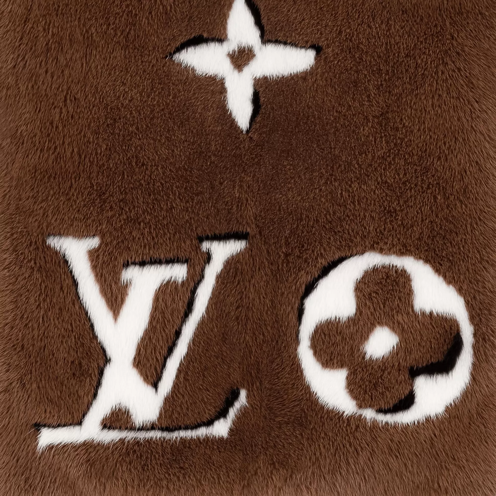 Outlet Louis Vuitton Minkgram Shadow Scarf