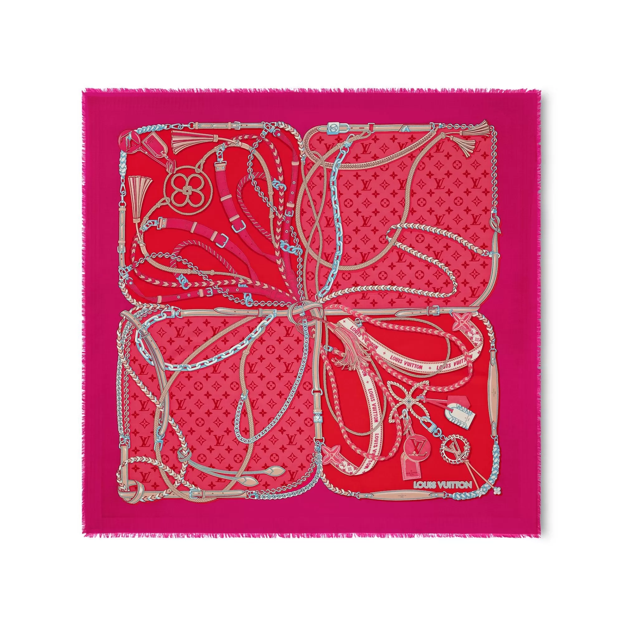 New Louis Vuitton Mix & Straps Shawl
