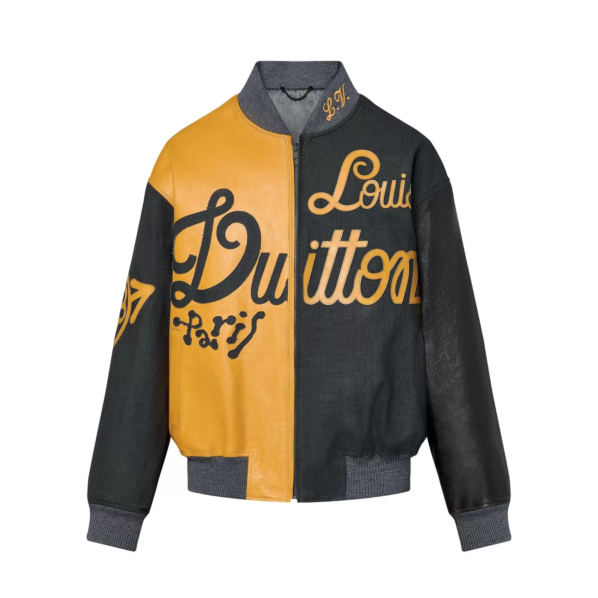 Clearance Louis Vuitton Mix Canvas Leather Bomber