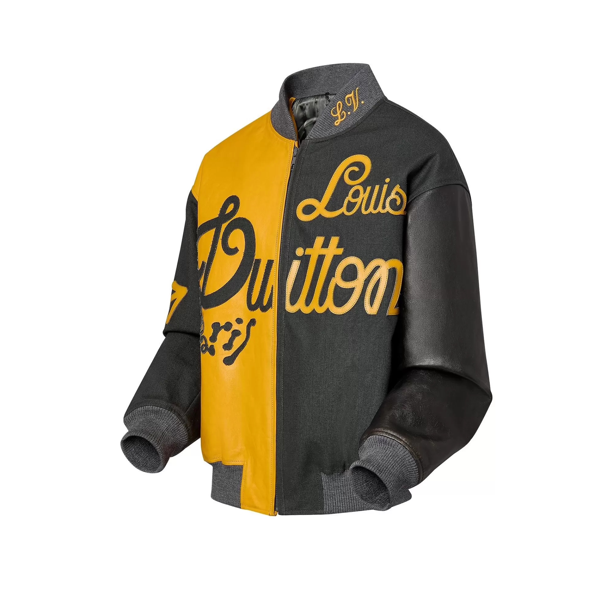 Clearance Louis Vuitton Mix Canvas Leather Bomber