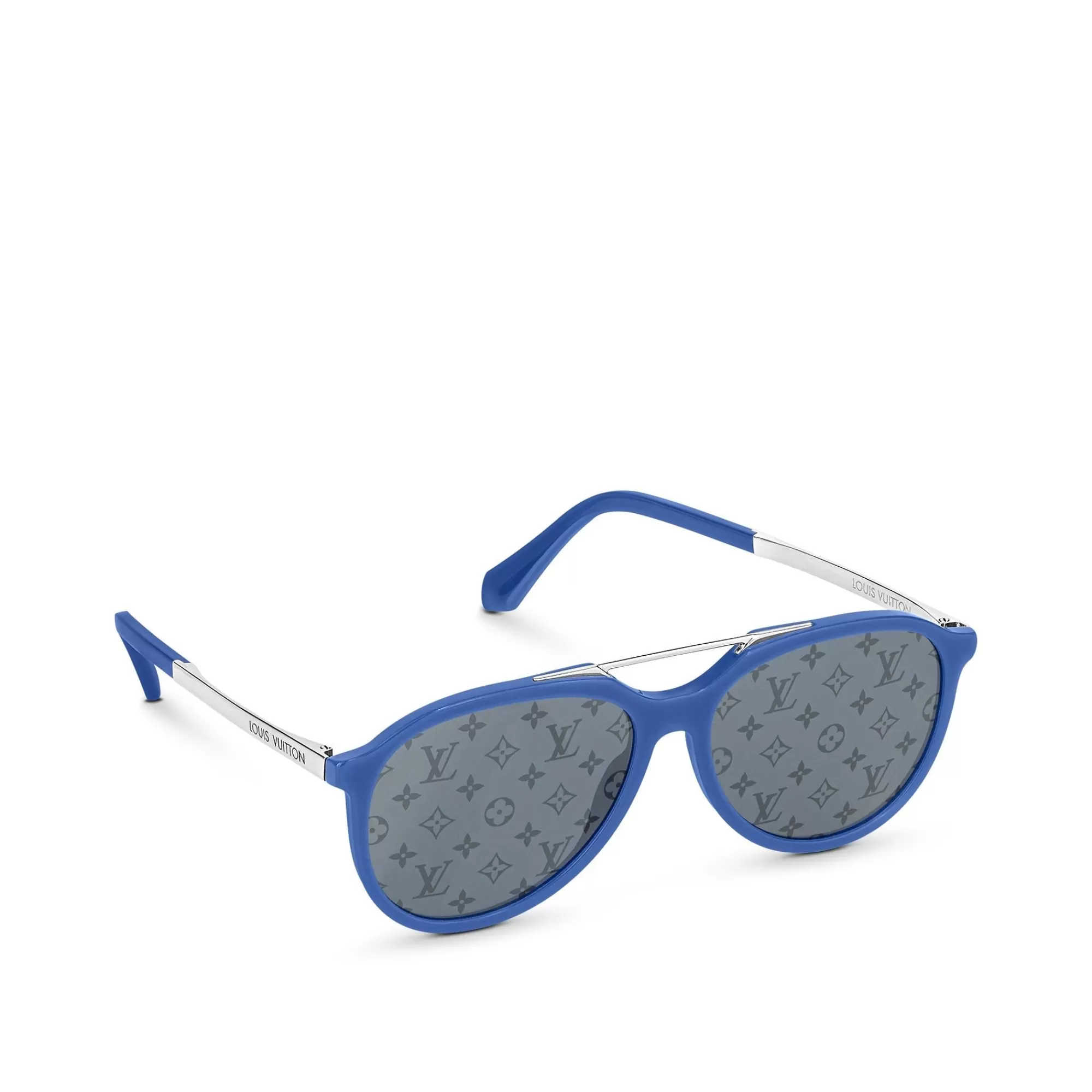 Clearance Louis Vuitton Mix It Up Round Sunglasses Blue