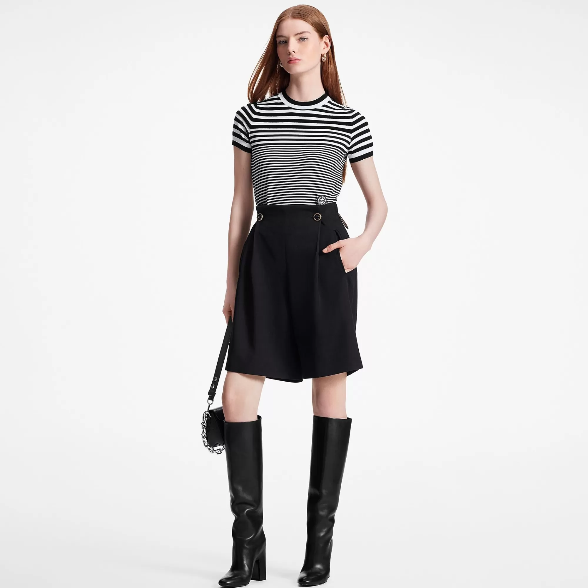 Outlet Louis Vuitton Mixed Stripes Knit Top