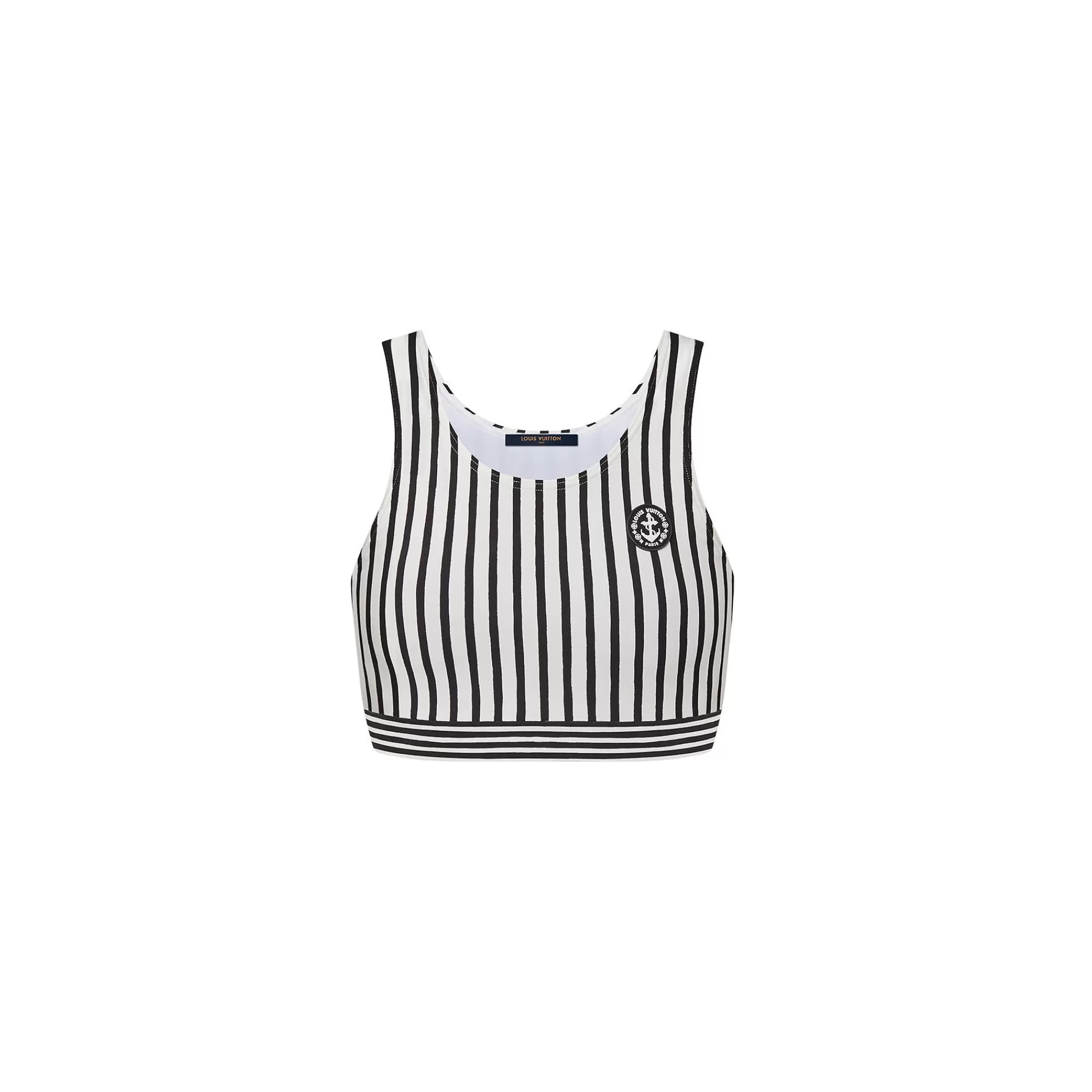Clearance Louis Vuitton Mixed Stripes Sporty Bikini Top