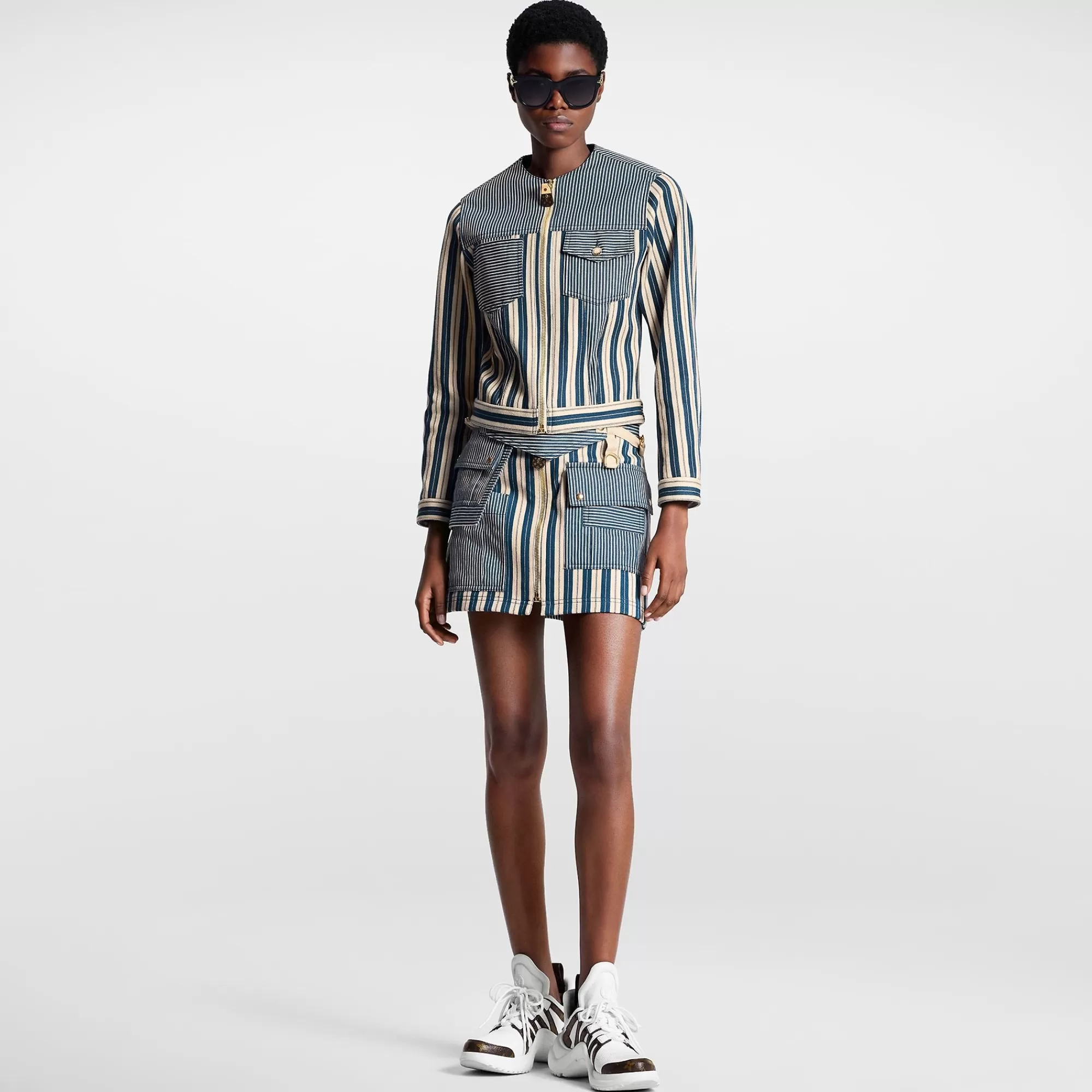 Best Louis Vuitton Mixed Stripes Utility Jacket