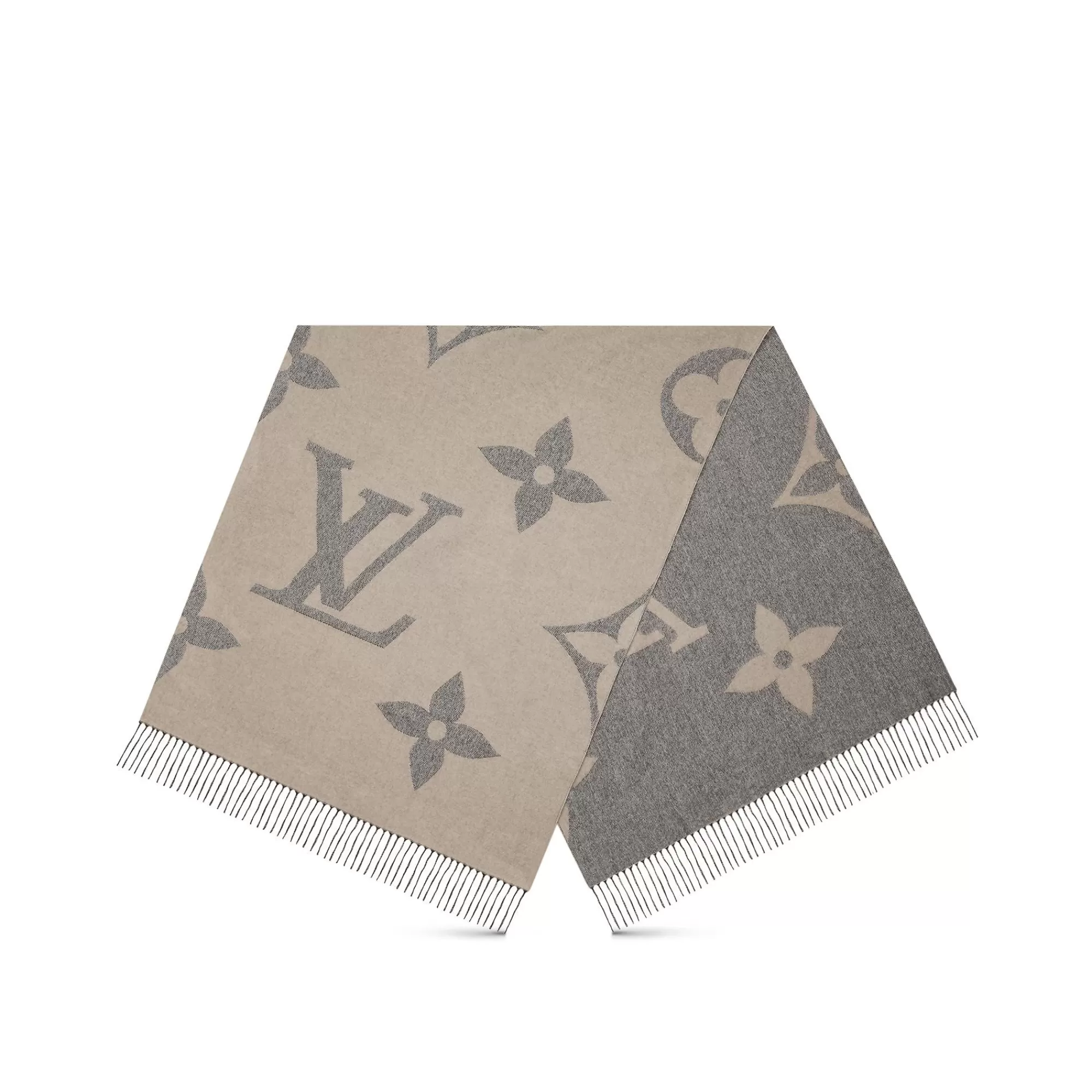 Flash Sale Louis Vuitton Mng Giant Scarf Light Grey