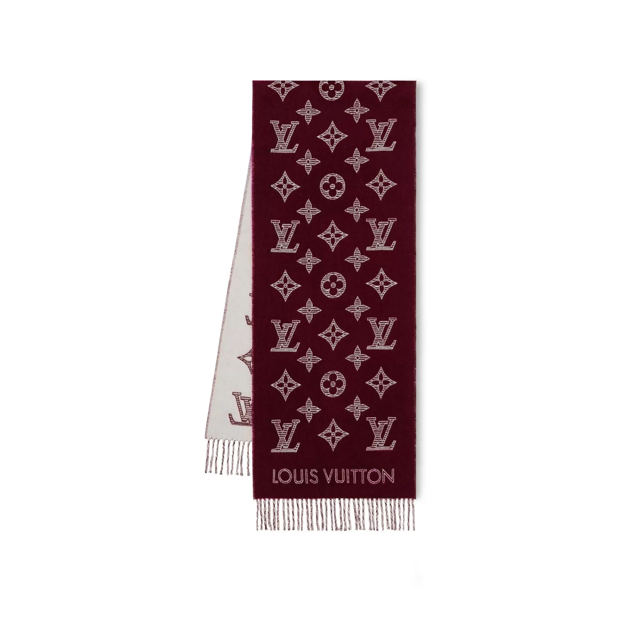 Cheap Louis Vuitton Mng Shadow Scarf Bordeaux