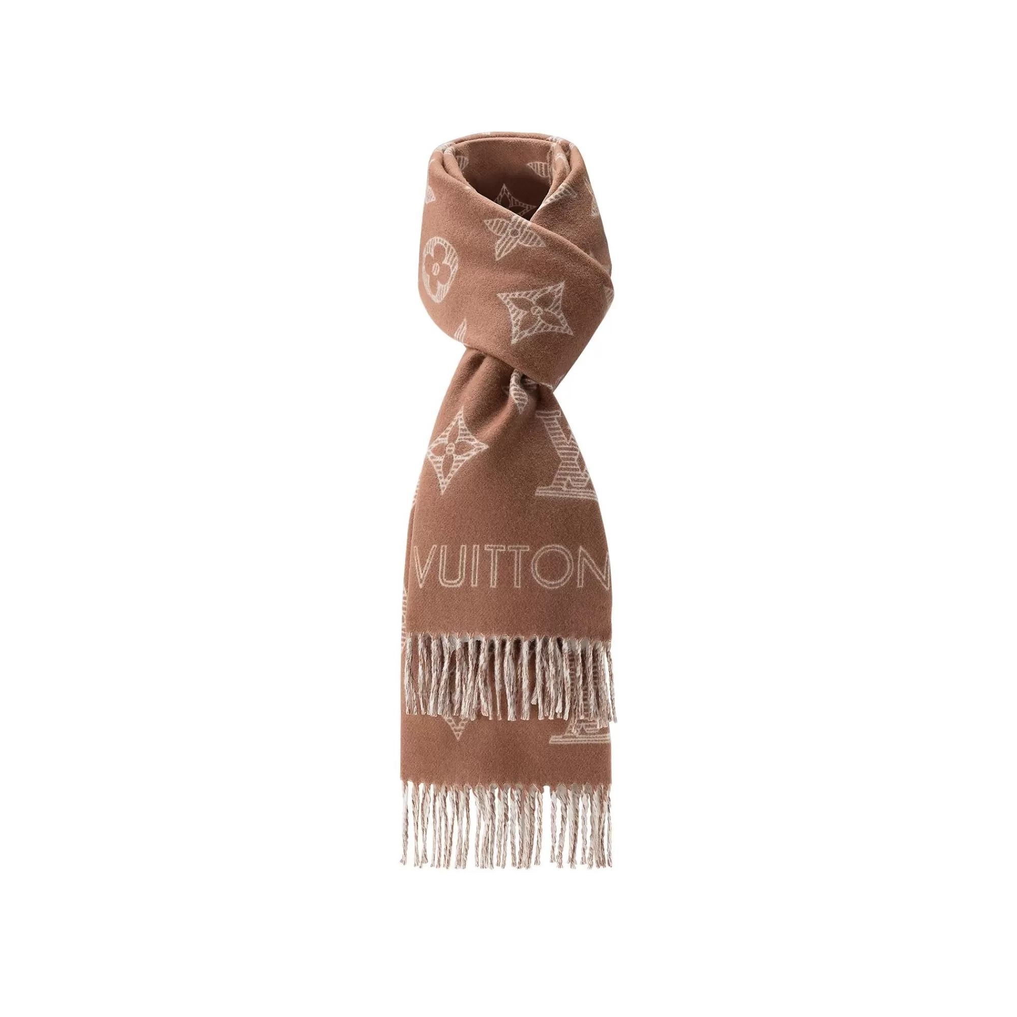 Online Louis Vuitton Mng Shadow Scarf Hazelnut